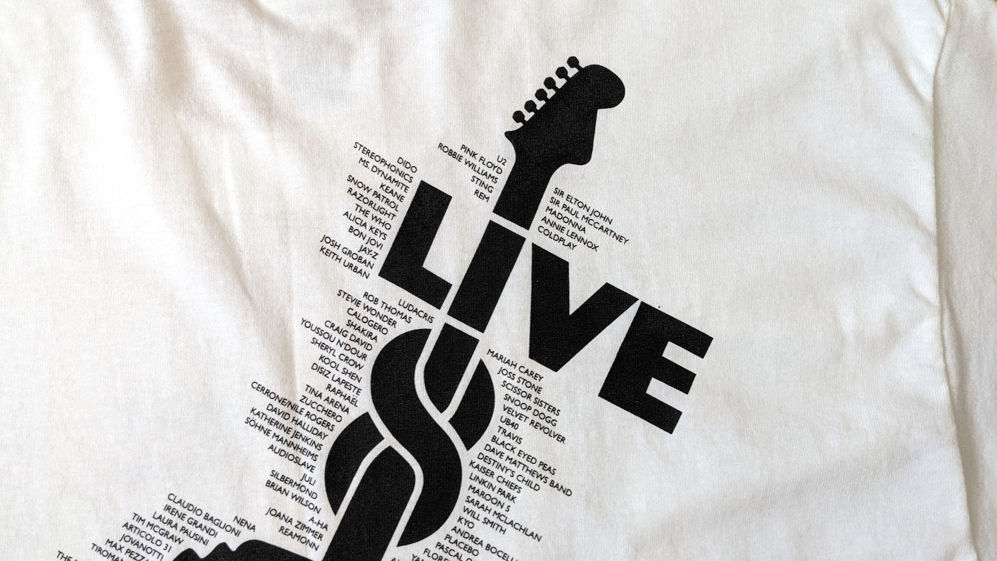 Gildan Vintage LIVE 8 Concert T-Shirt – July 2nd 2005 Size L Size US L / EU 52-54 / 3 - 10 Thumbnail