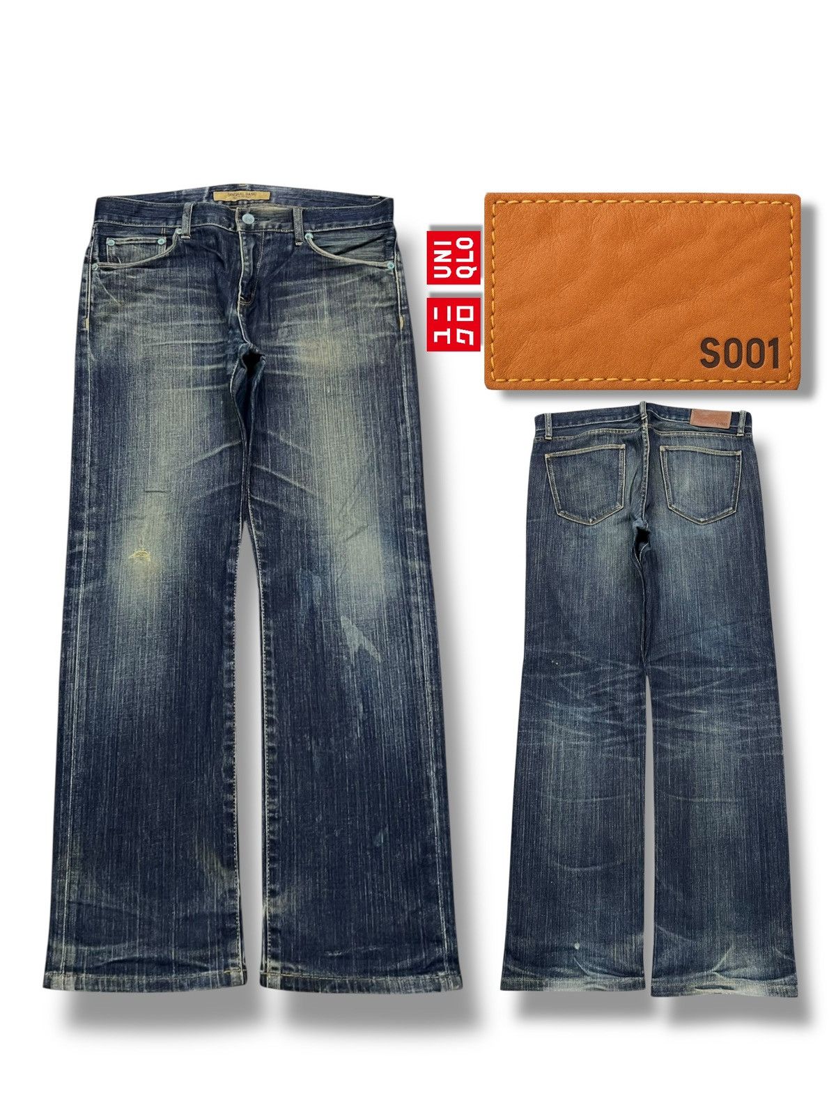 Uniqlo Vintage Uniqlo S-001 Japan - Faded Rusty Wash Jeans Size US 34 / EU 50 - 1 Thumbnail