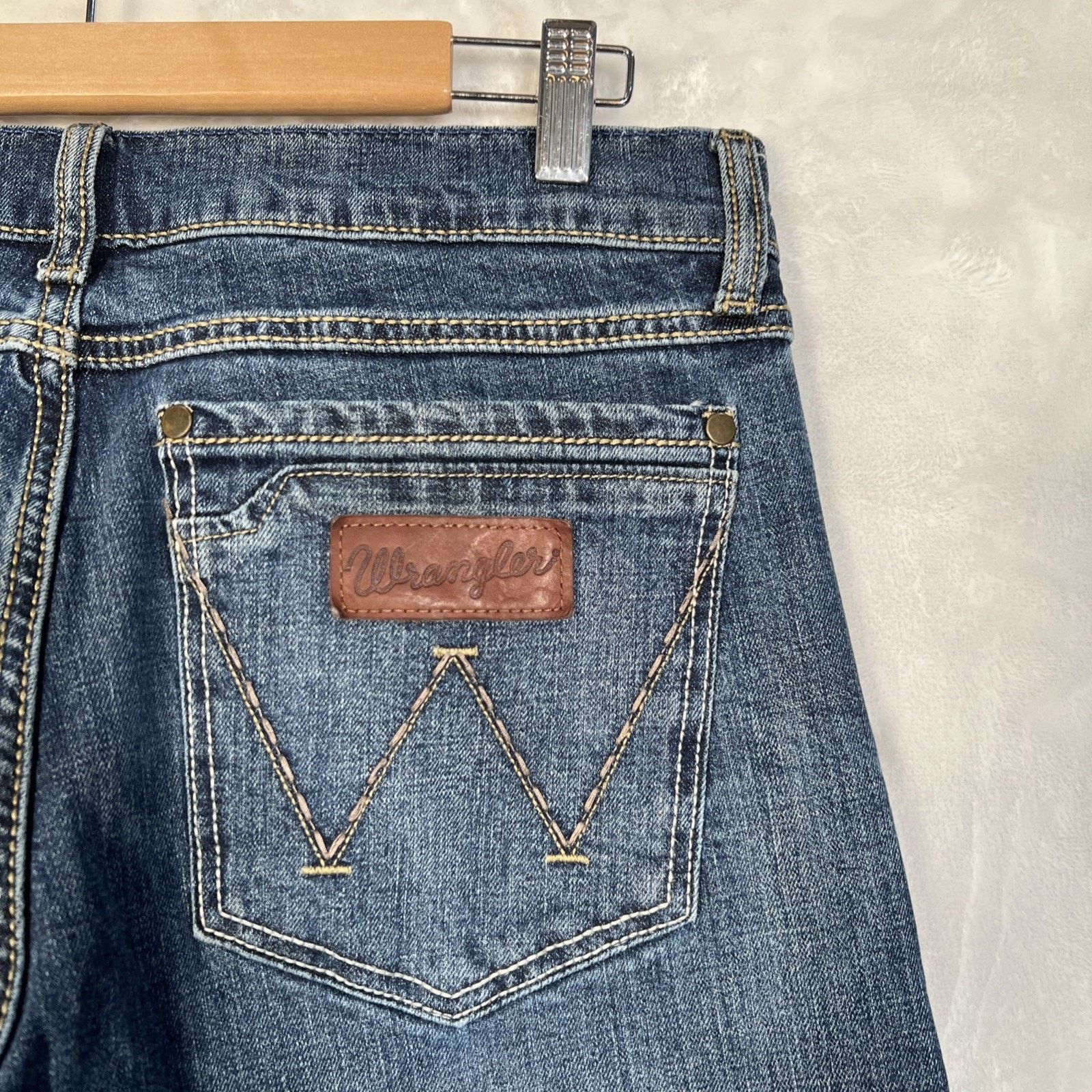 Wrangler Wrangler Jeans Mens 32x34 Retro Slim Boot Leg Blue Denim Size US 32 / EU 48 - 14 Thumbnail