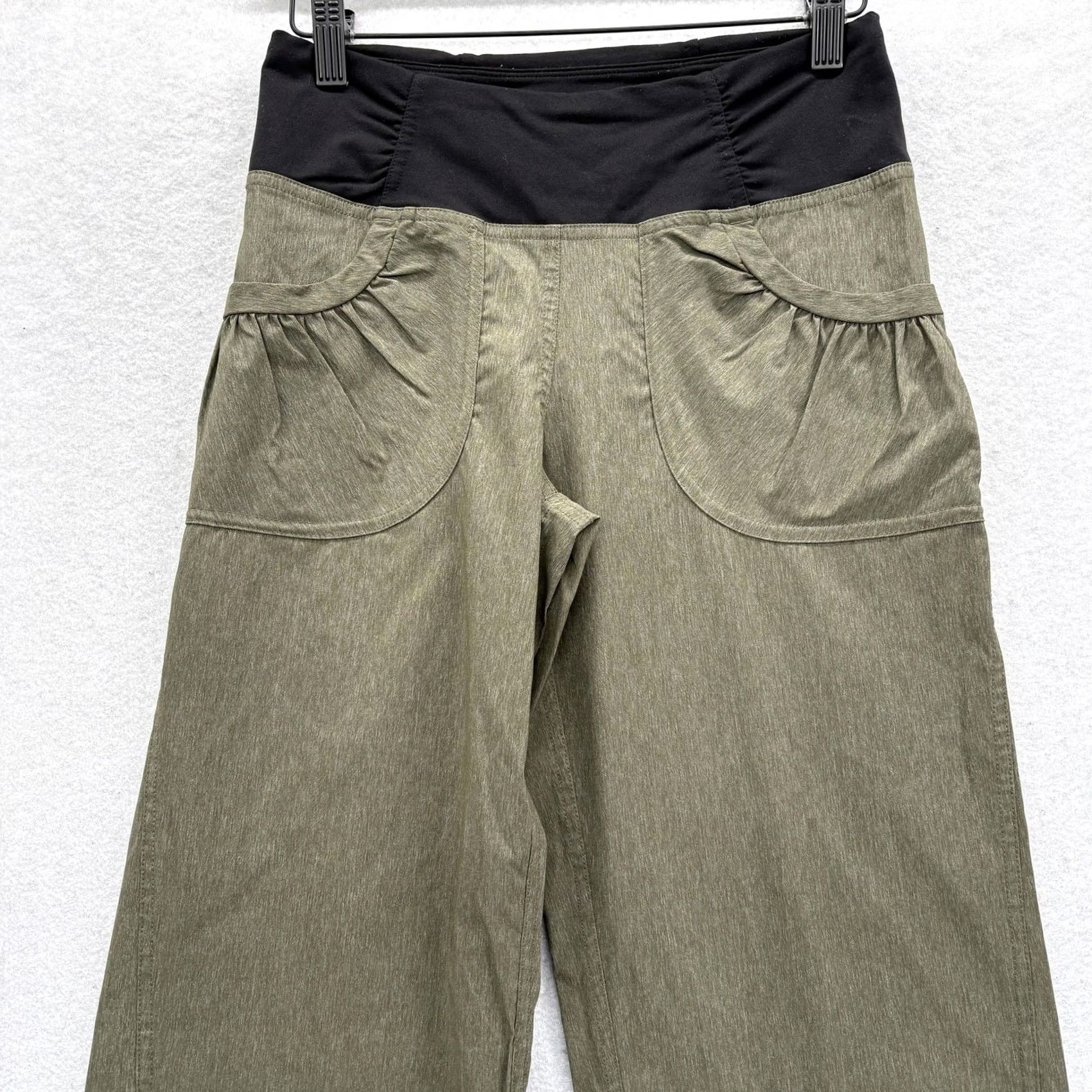Prana prAna Summit Hybrid Jogger Pants Womens XS Green Woven Stretch Hiking Trail Camp Size 26" / US 2 / IT 38 - 2 Thumbnail