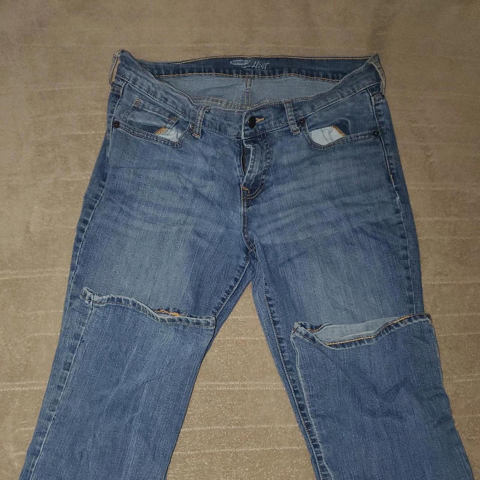 Old Navy Old Navy Women's Blue and Navy Jeans Size 34" / US 12 / IT 48 - 1 Thumbnail