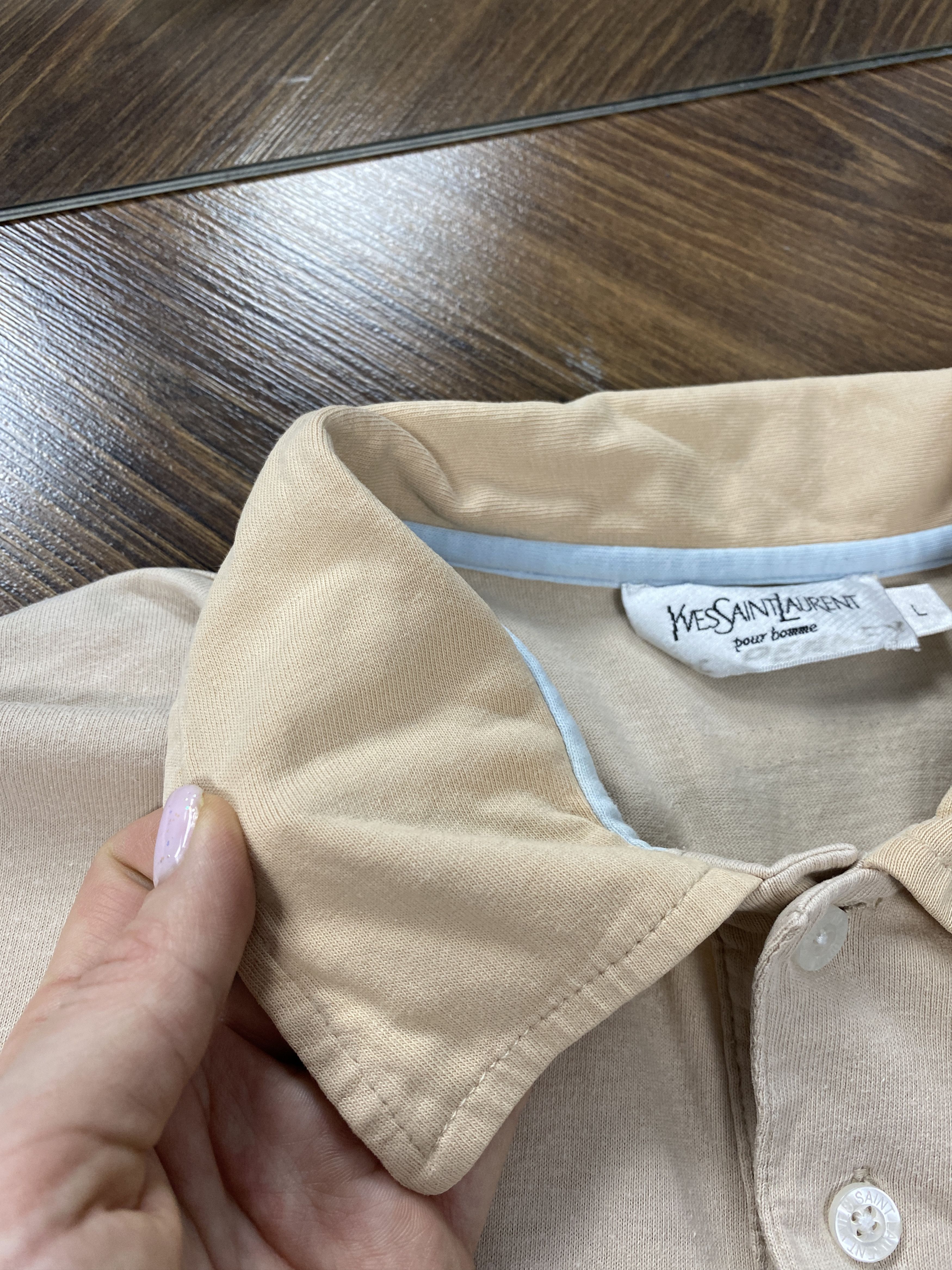 Yves Saint Laurent Yves Saint Laurent vintage polo shirt ysl Size US L / EU 52-54 / 3 - 6 Thumbnail