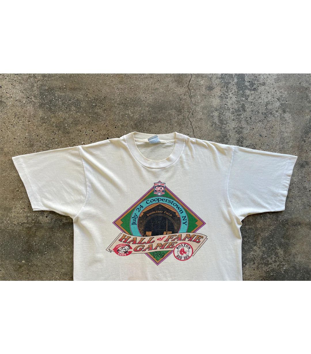 Vintage 1989 Vintage Hall of Fame Game T-Shirt Size US L / EU 52-54 / 3 - 3 Thumbnail