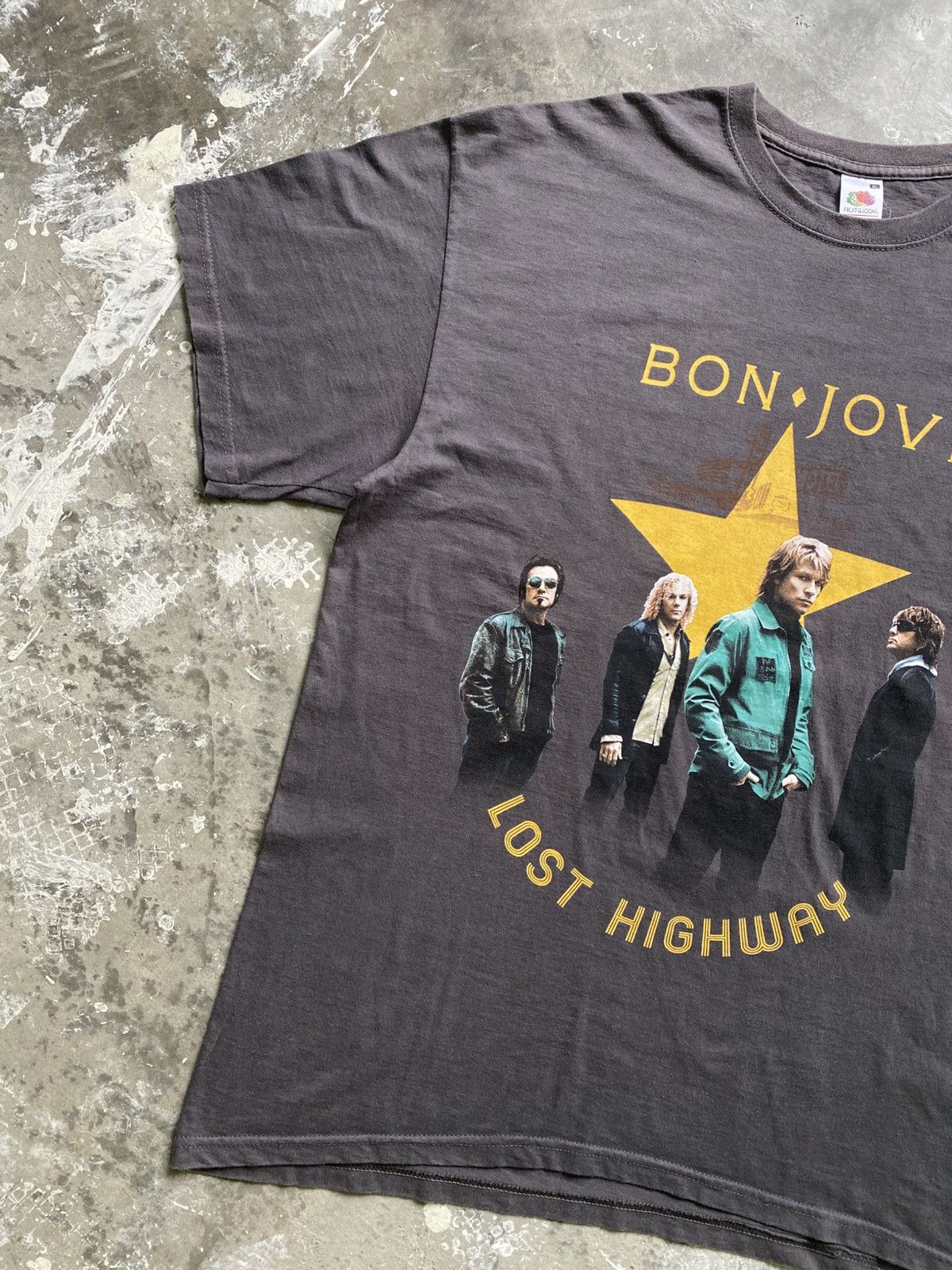 Band Tees × Bon Jovi × Vintage Vintage 07/08 Bon Jovi Europe Tour Band Tee Size US XL / EU 56 / 4 - 2 Thumbnail