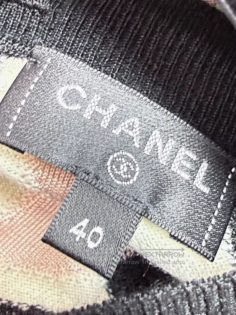 Chanel Chanel Pink white double C full logo round neck long sleev Size S / US 4 / IT 40 - 5 Thumbnail