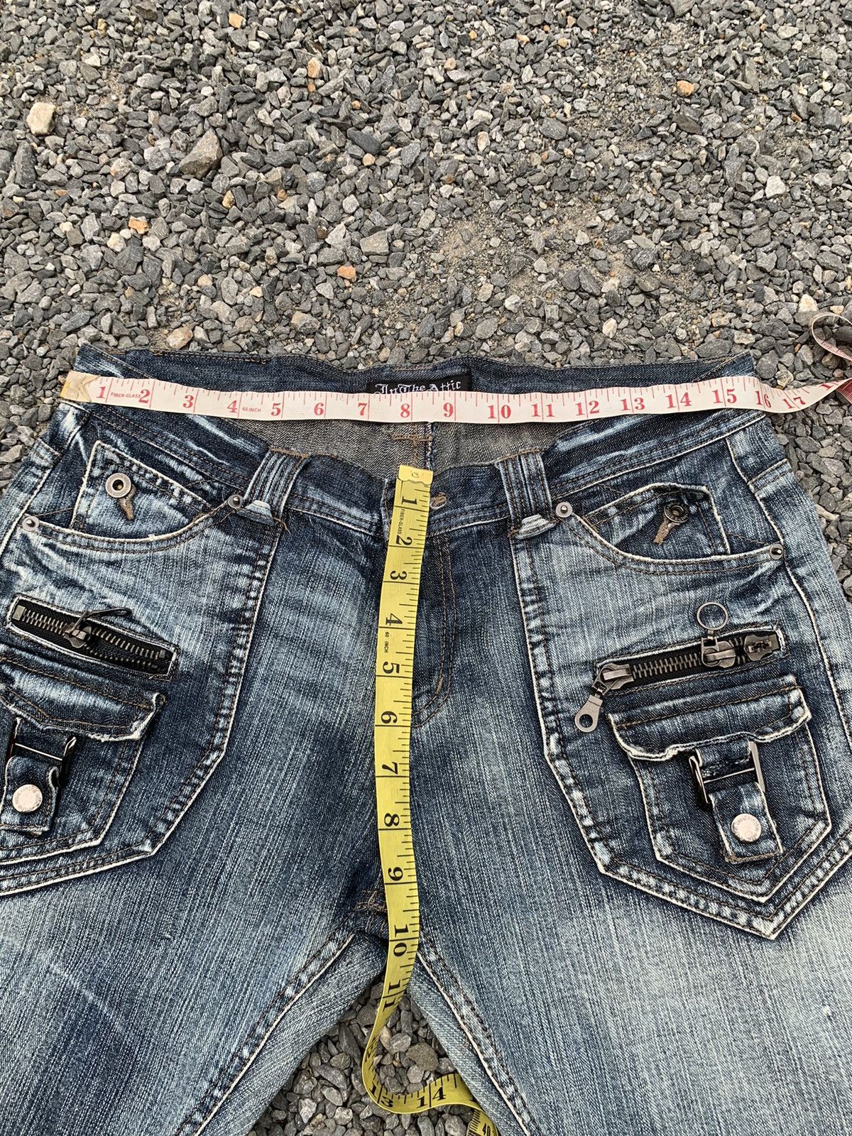 Tornado Mart FLARE IN THE ATTIC PUNK STYLE JAPANESE DISTRESSED DENIM Size US 32 / EU 48 - 16 Thumbnail