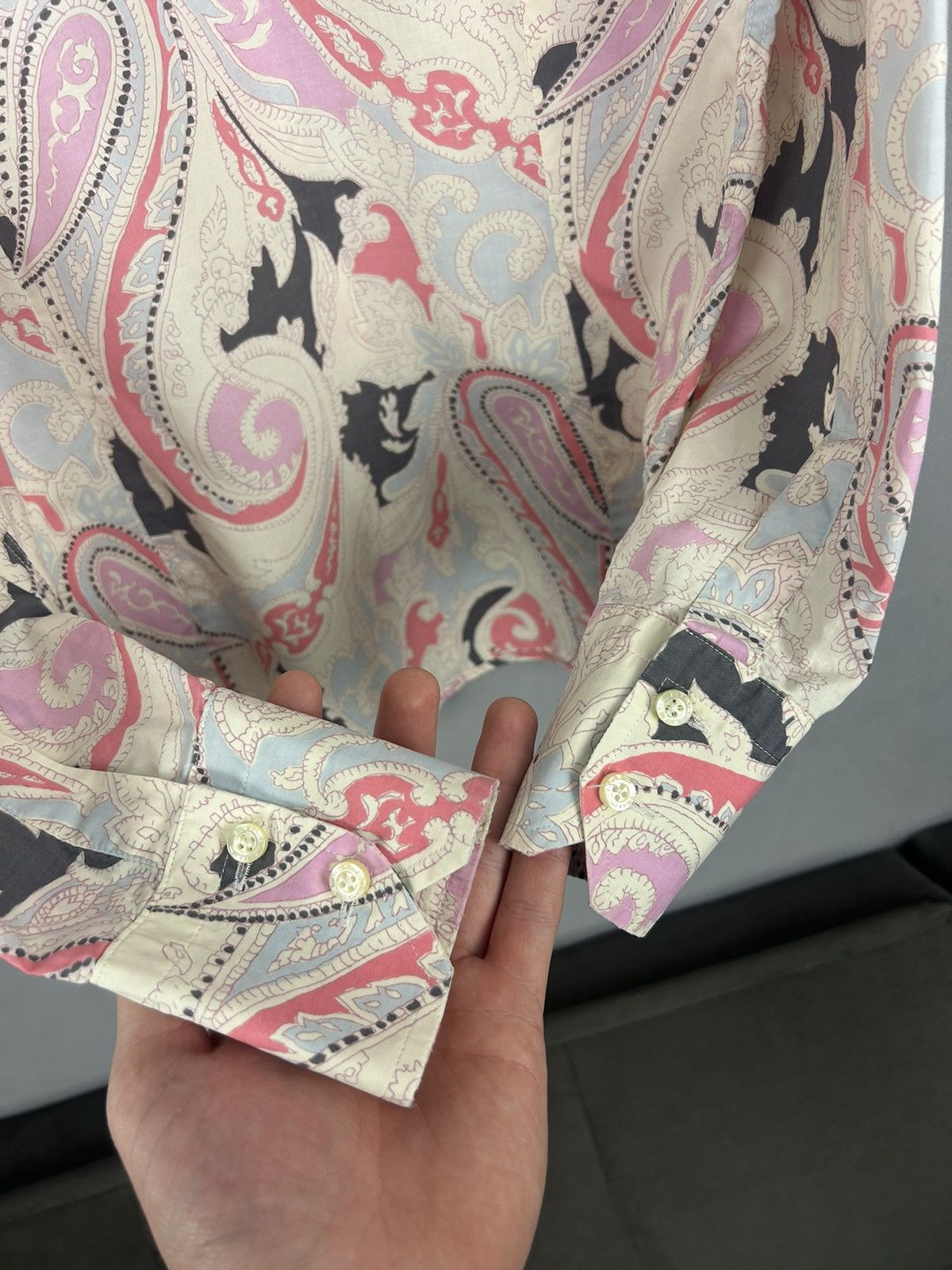 Etro Etro Milano Paisley Print Cotton Shirt Made in Italy Size L / US 10 / IT 46 - 7 Thumbnail