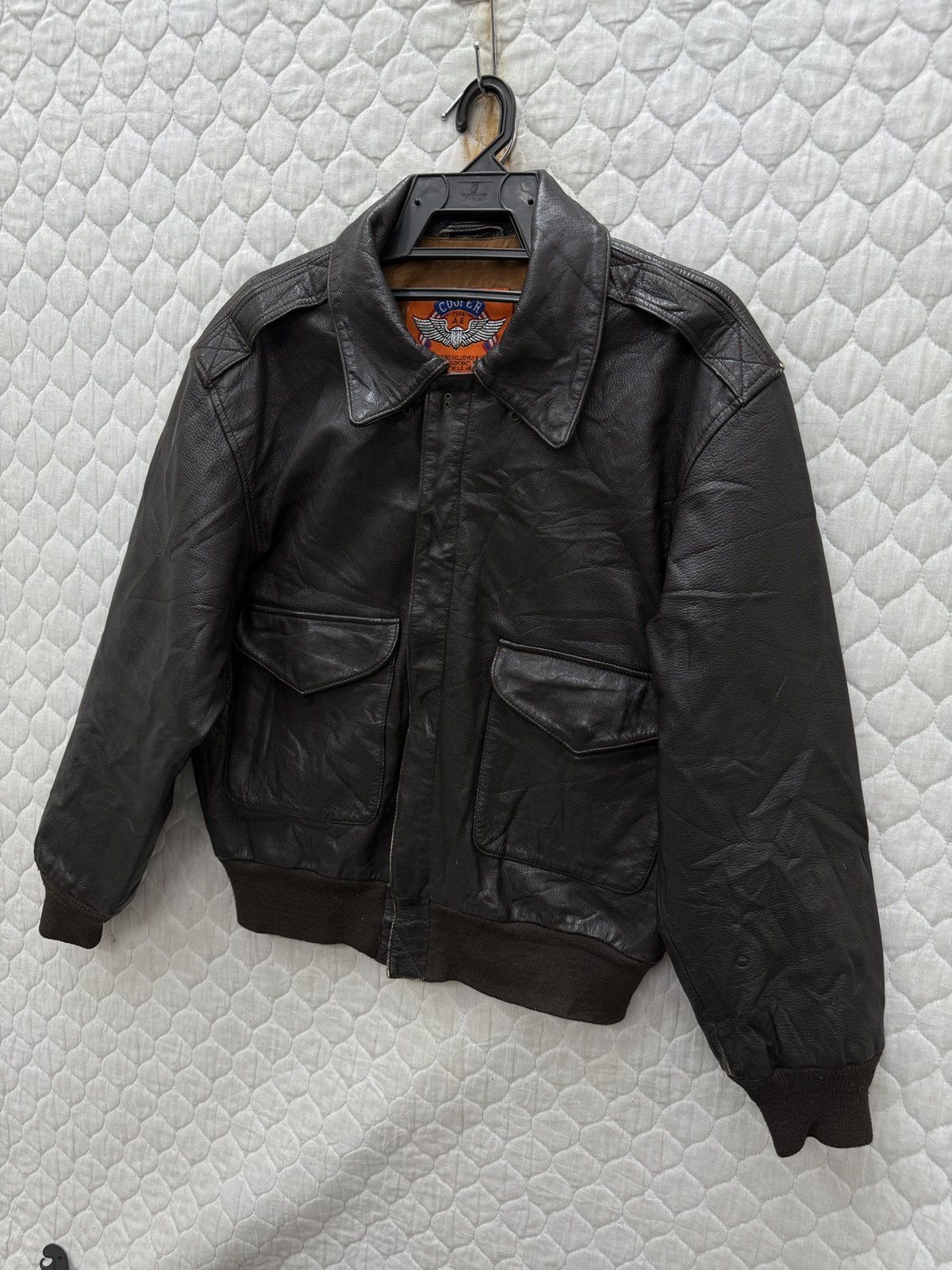 Cooper 🔥🔥🔥ARCHIVE VINTAGE COOPER US ARMY A2 LEATHER JACKET Size US M / EU 48-50 / 2 - 3 Thumbnail