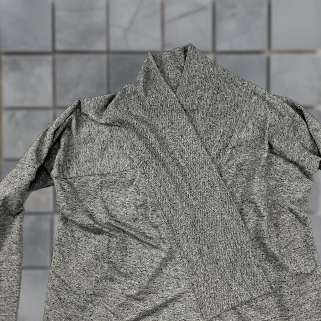 Athleta Athleta Cardigan Sweater Womens Small Gray Open Front Long Sleeve Cotton Blend Modal Spandex Regular Fit Athleisure 90s Modern Logo Casual Size S / US 4 / IT 40 - 1 Thumbnail