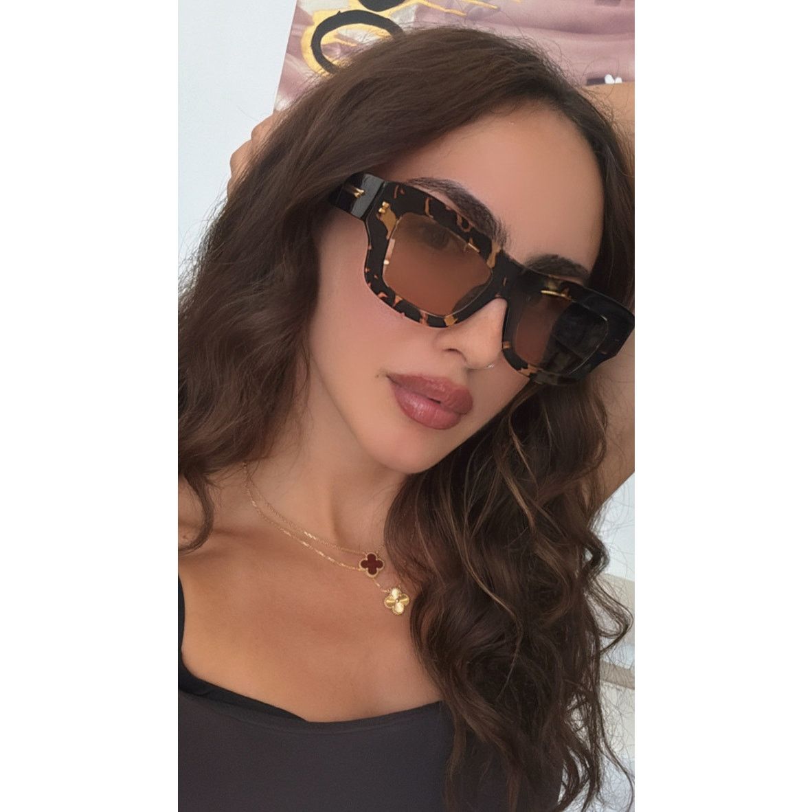 Bottega Veneta NEW Bottega Veneta BV1357S Unisex Tortoise Brown Sunglasses Size ONE SIZE - 3 Thumbnail