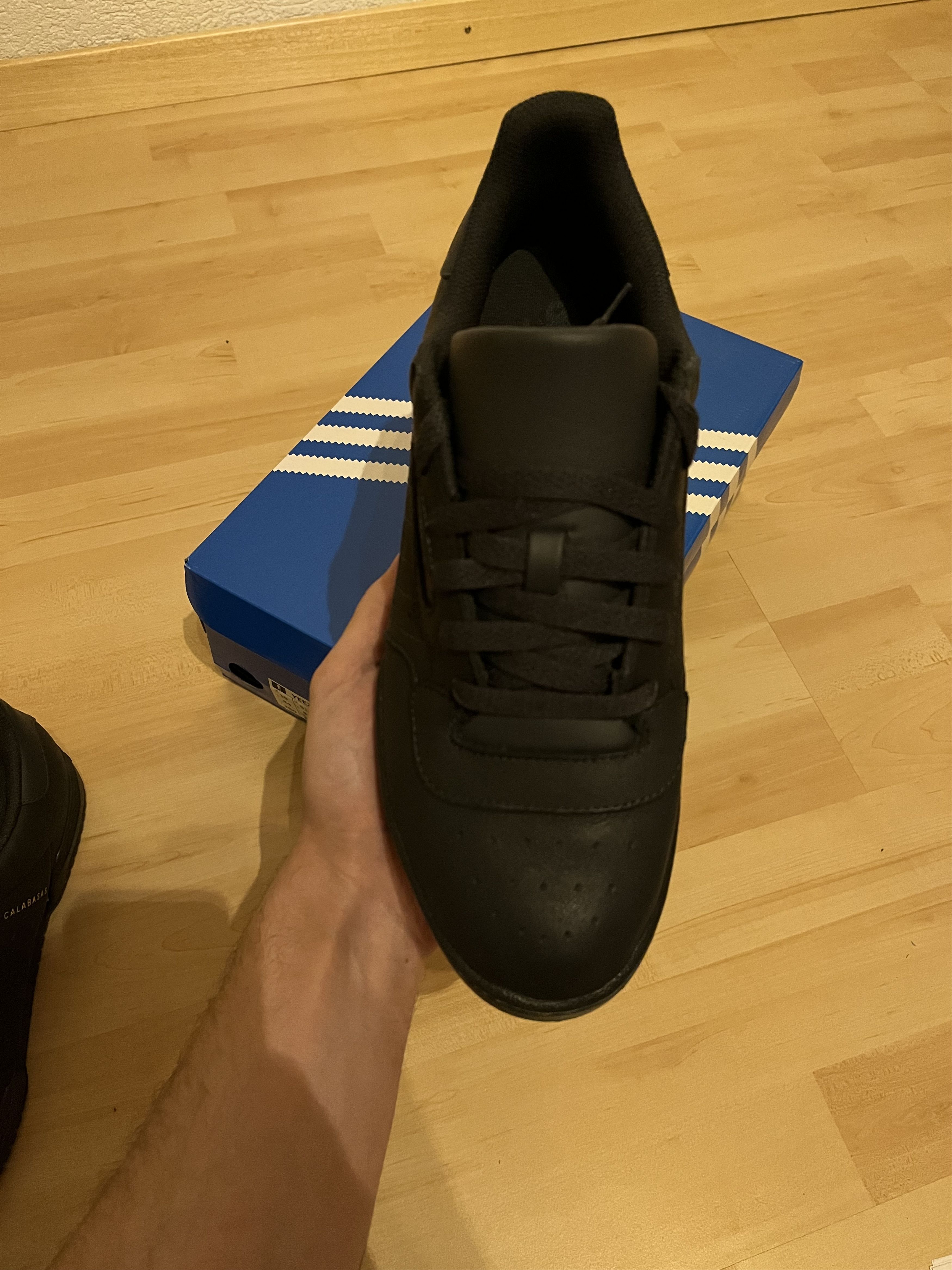 Adidas × Kanye West Adidas Yeezy Powerphase Black Size US 10 / EU 43 - 2 Thumbnail