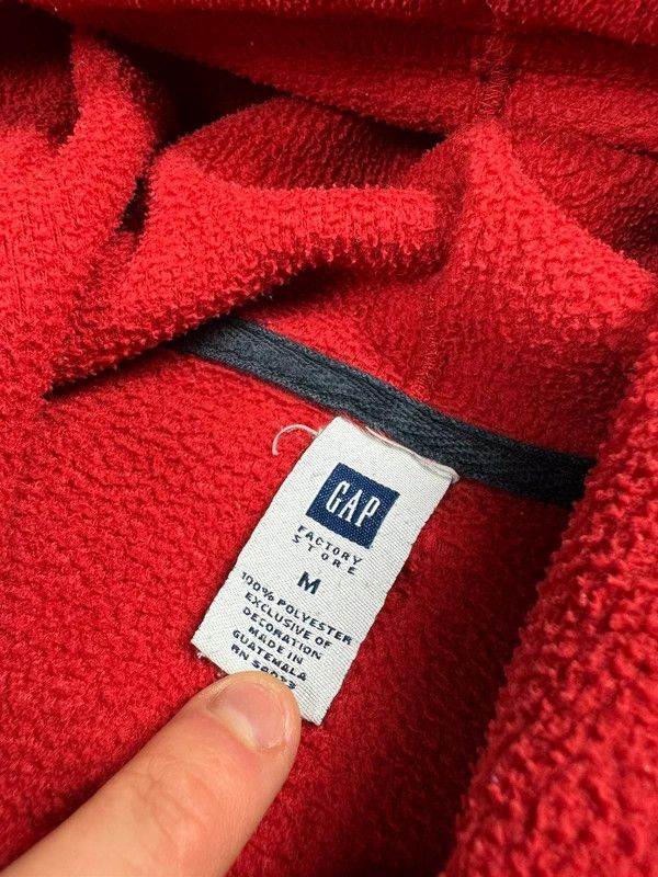Gap Vintage Gap fleece hoodie red M Size US M / EU 48-50 / 2 - 4 Thumbnail