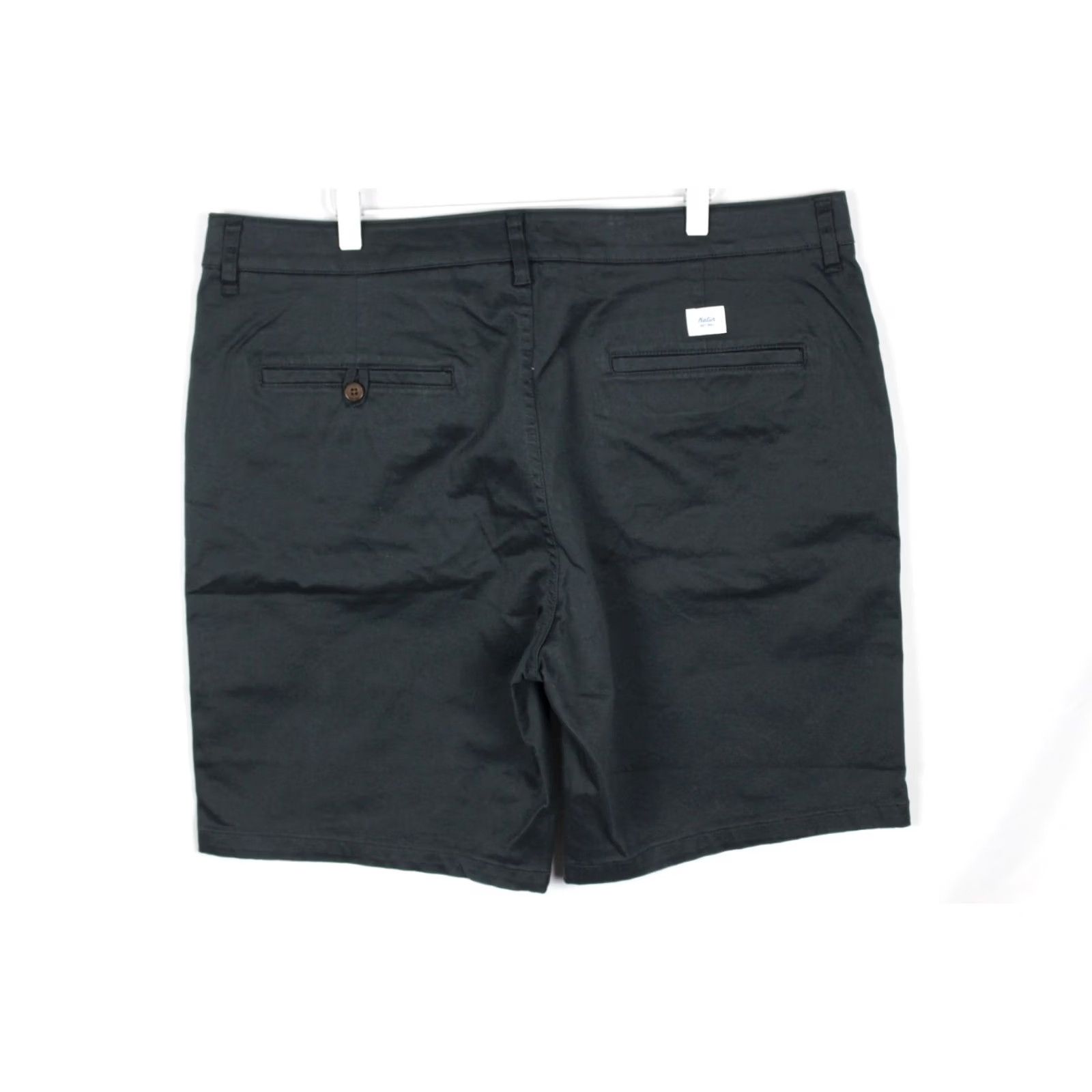 Katin Katin Mens 8.5" Court Chino Shorts Size 38 Washed Black Stretch Flat Front Size US 38 / EU 54 - 2 Thumbnail