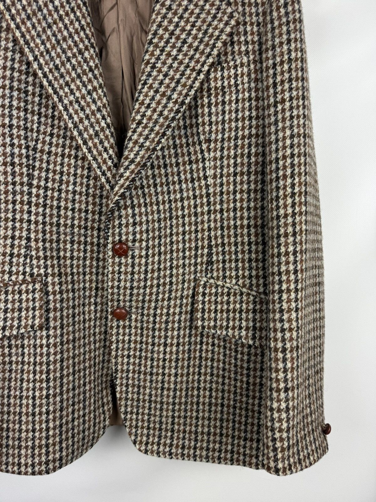 Harris Tweed Harris Tweed Vintage Herringbone Blazer Jacket Sportcoat Size 40R - 6 Thumbnail
