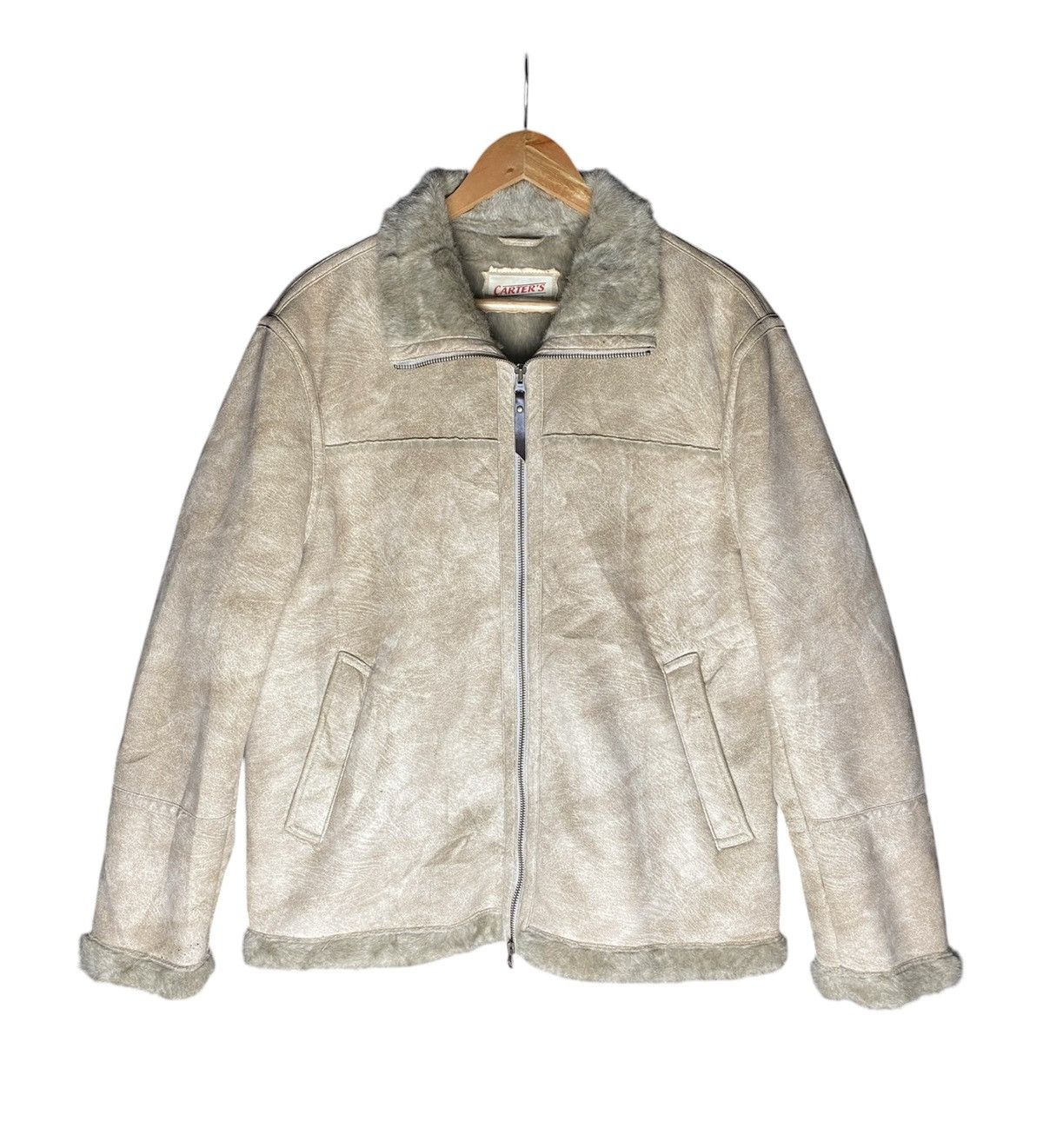 Leather Rare Fur minx Sherpa Leather Jacket Size US M / EU 48-50 / 2 - 1 Thumbnail