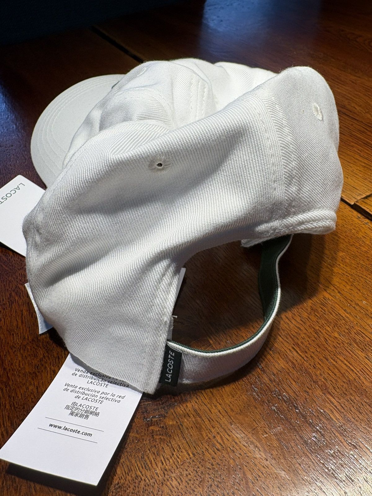 Lacoste Lacoste Crocodile Patch Hat (white) Size ONE SIZE - 2 Thumbnail