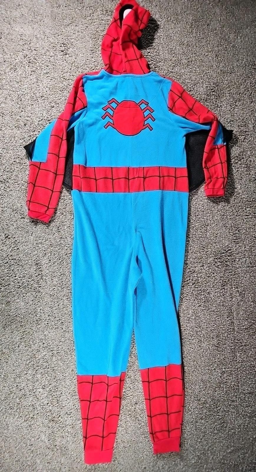 Marvel Comics Marvel Spider-Man Superhero Kids Hooded Pajamas Suit L 12-14 Size ONE SIZE - 9 Thumbnail