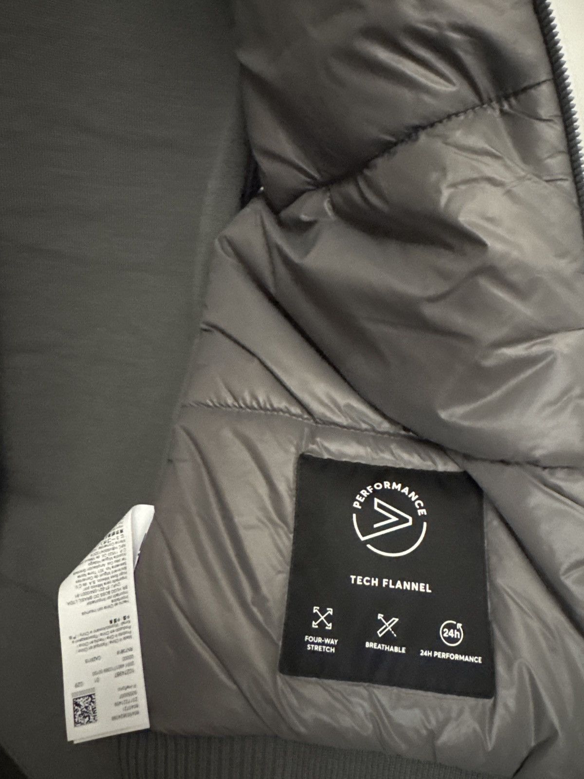 Hugo Boss BOSS Flannel Gilet with Ribbed Trims - Charcoal Grey Size US S / EU 44-46 / 1 - 3 Thumbnail