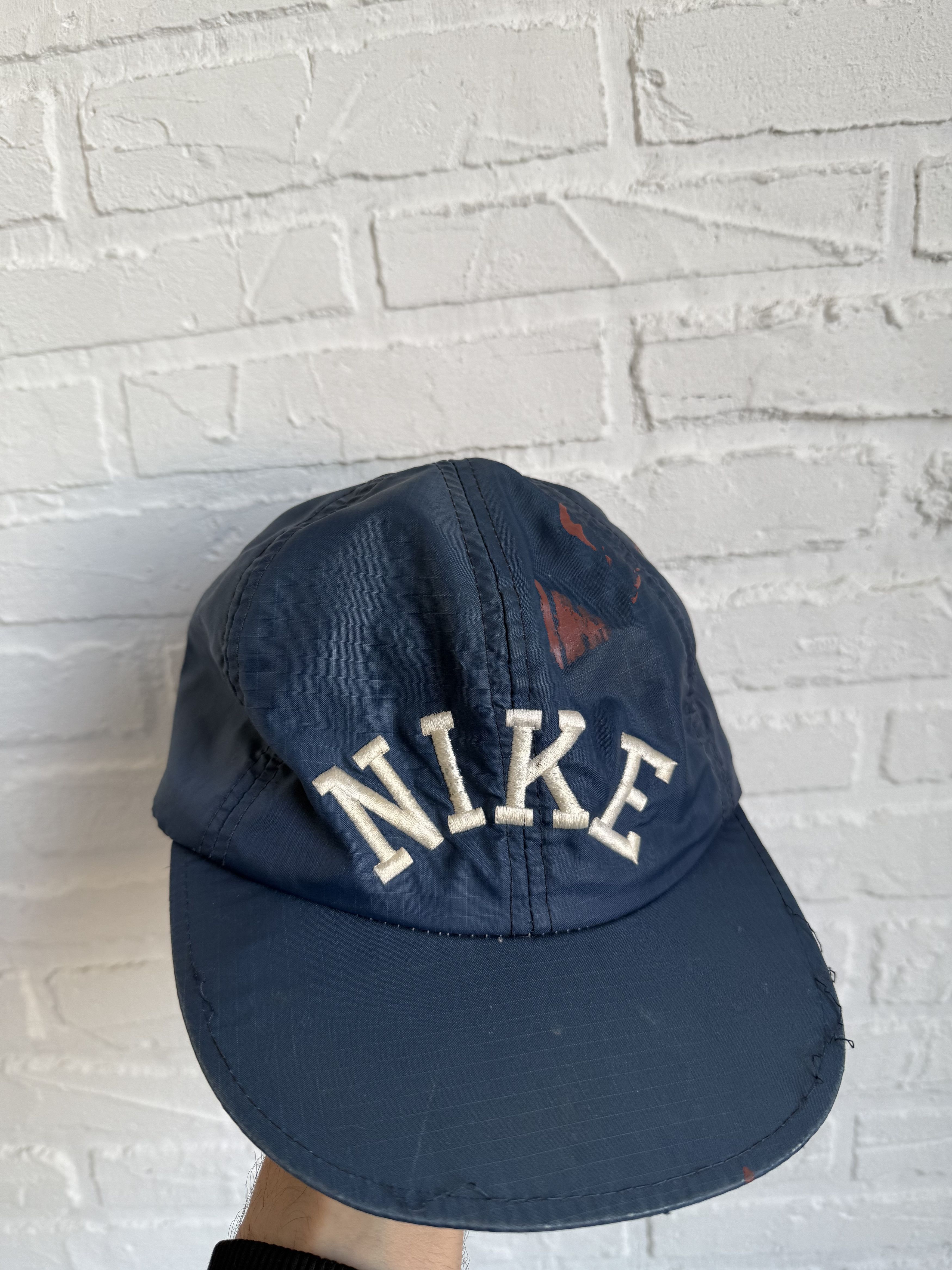 Nike × Vintage RARE vintage 80s Nike yupoong nylon snapback cap Size ONE SIZE - 2 Thumbnail