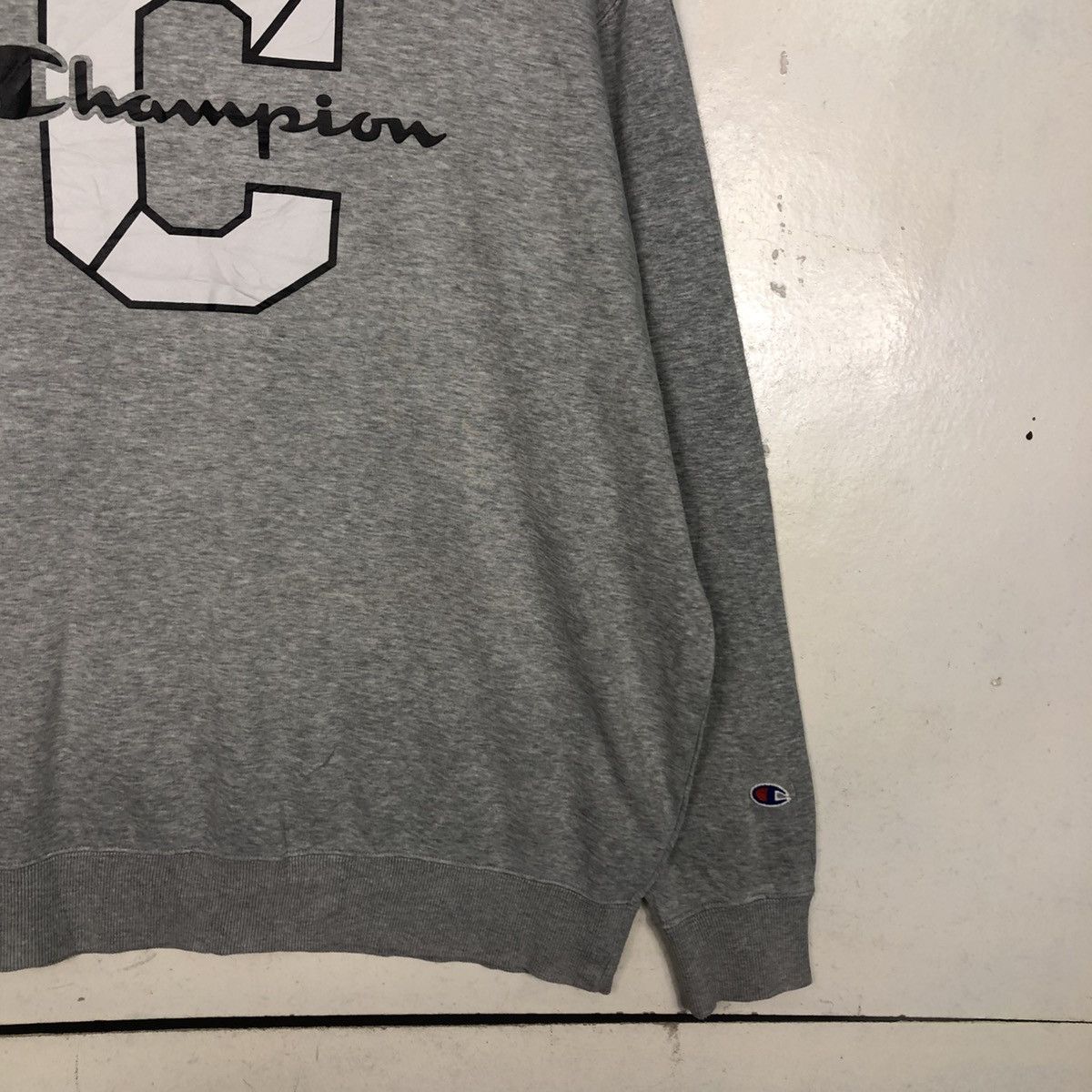 Japanese Brand 📌Vintage Sweatshirt Champion Big Logo Size US L / EU 52-54 / 3 - 7 Thumbnail