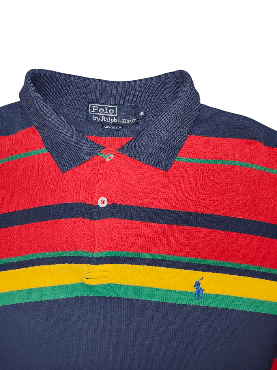 Polo Ralph Lauren Vtg Polo Ralph Lauren Stripes Long Sleeve Size US L / EU 52-54 / 3 - 3 Thumbnail