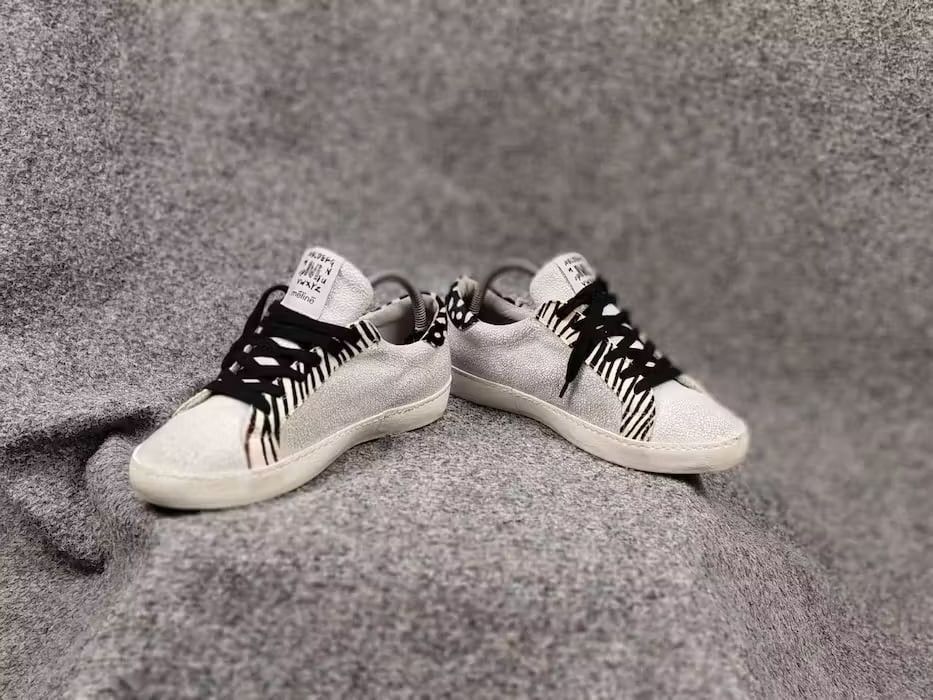Designer Meline Italian Designer Premium Leather Mens Sneakers Size US 6 / EU 39 - 6 Thumbnail
