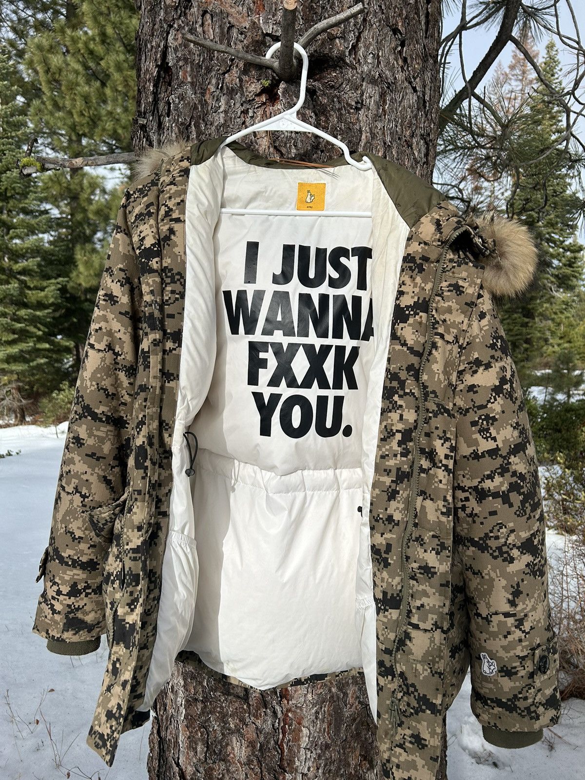 FR2 Fxxking Rabbits Smoking Kills Camo Parka Size US M / EU 48-50 / 2 - 7 Thumbnail