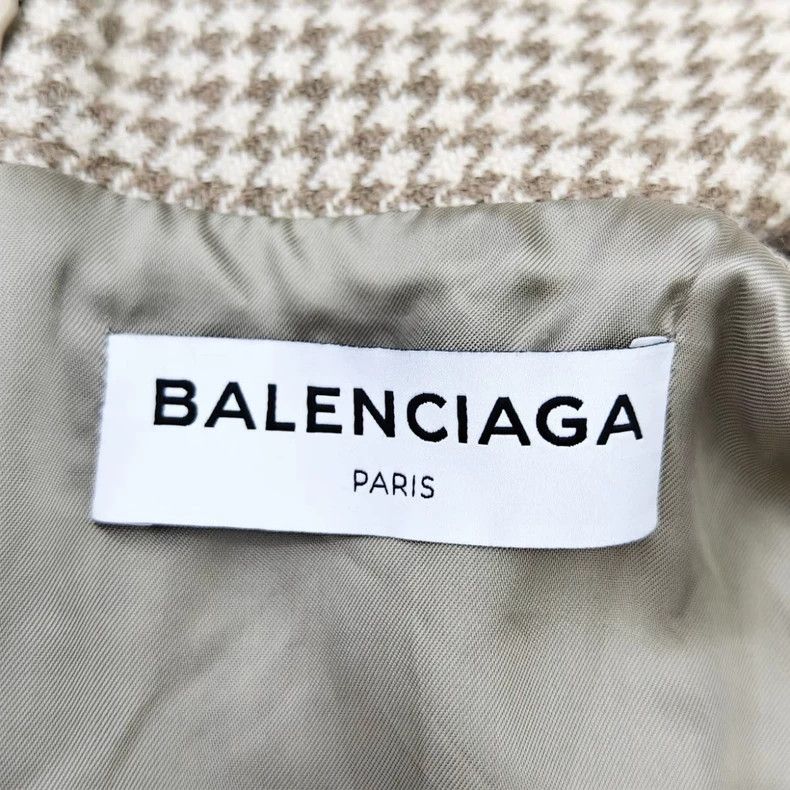 Balenciaga Balenciaga size 34 Houndstooth wool strap skirt Size M / US 6-8 / IT 42-44 - 3 Thumbnail