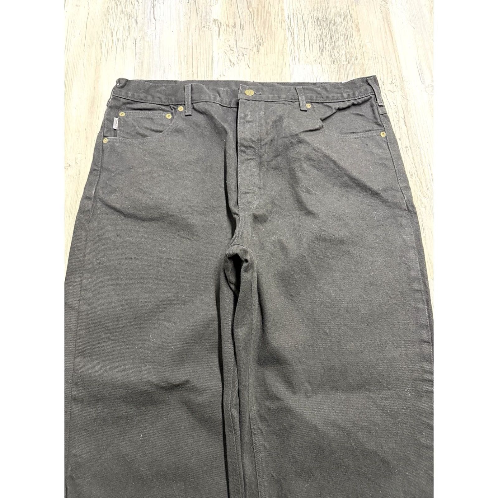 Carhartt VINTAGE Carhartt Jeans Workwear Relaxed Fit B17 BLK Black Denim 40x32 NWT USA Made Mens Jeans 5-Pocket Size US 40 / EU 56 - 5 Thumbnail
