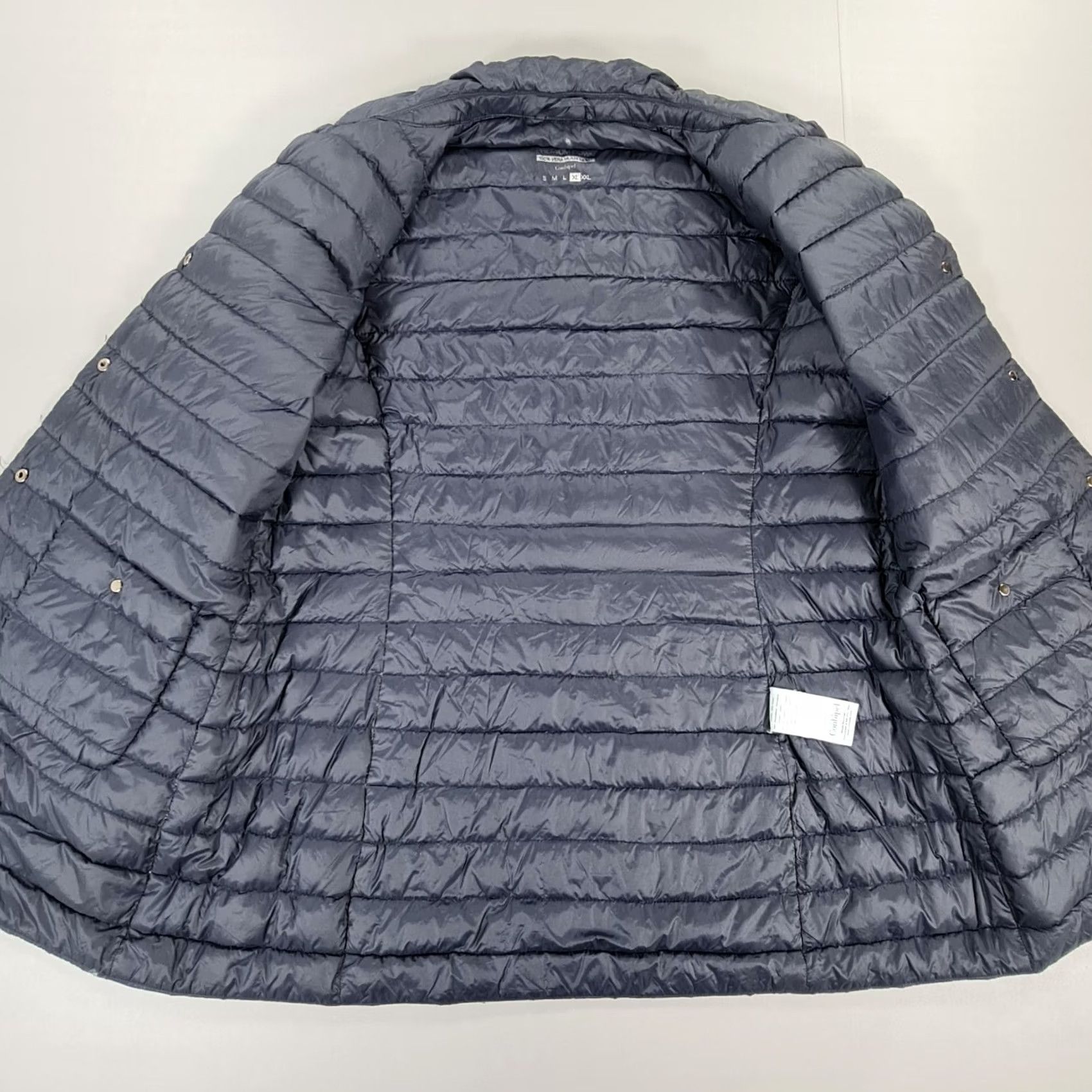 Vintage Conbipel Womens Jacket XL Navy Blue Premium Down Vera Pluma Light Snap Size XL / US 12-14 / IT 48-50 - 5 Thumbnail