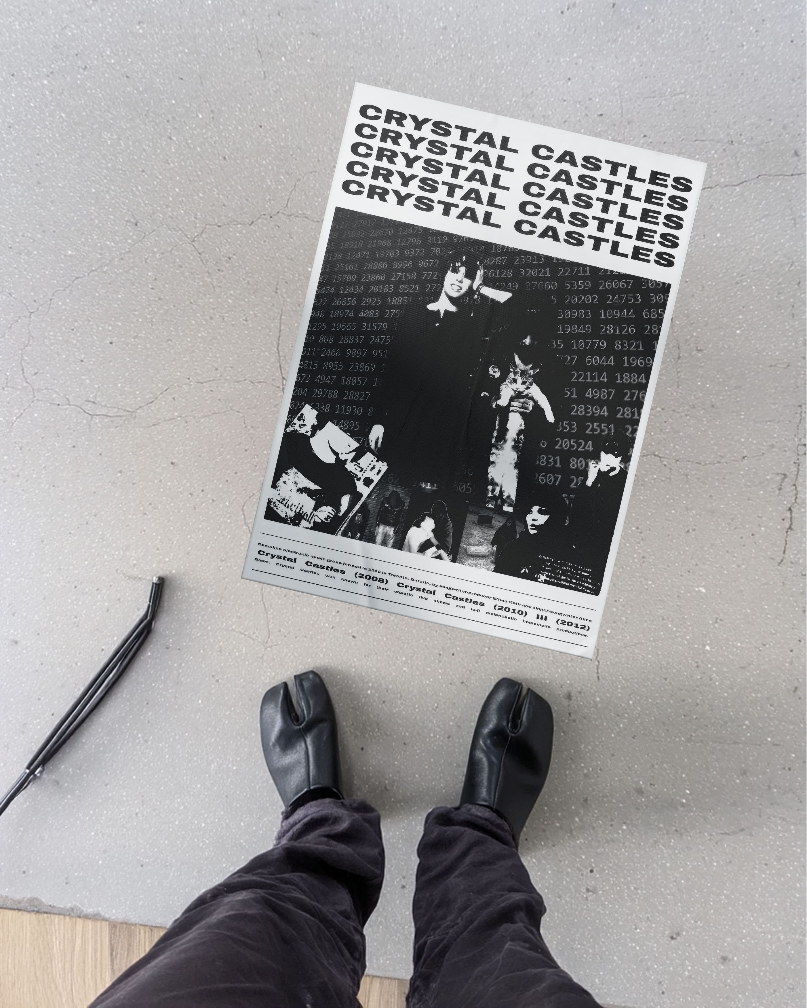 Band Tees Crystal Castles Poster Print Tee Vintage Music Band Merch Size ONE SIZE - 3 Thumbnail