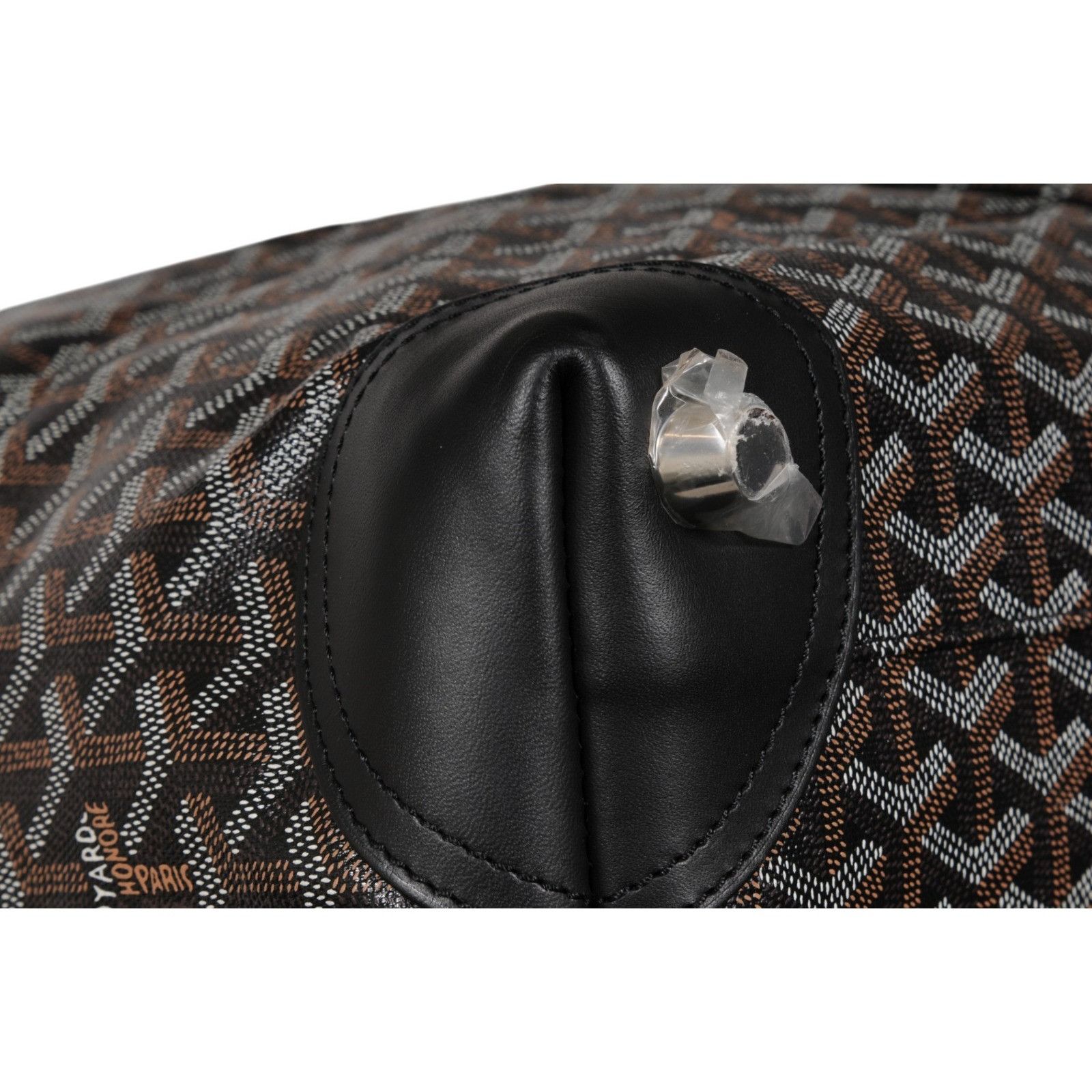 Goyard Boeing 55 Duffle Bag Black Brown Travel Carry On Weekend Size ONE SIZE - 11 Thumbnail