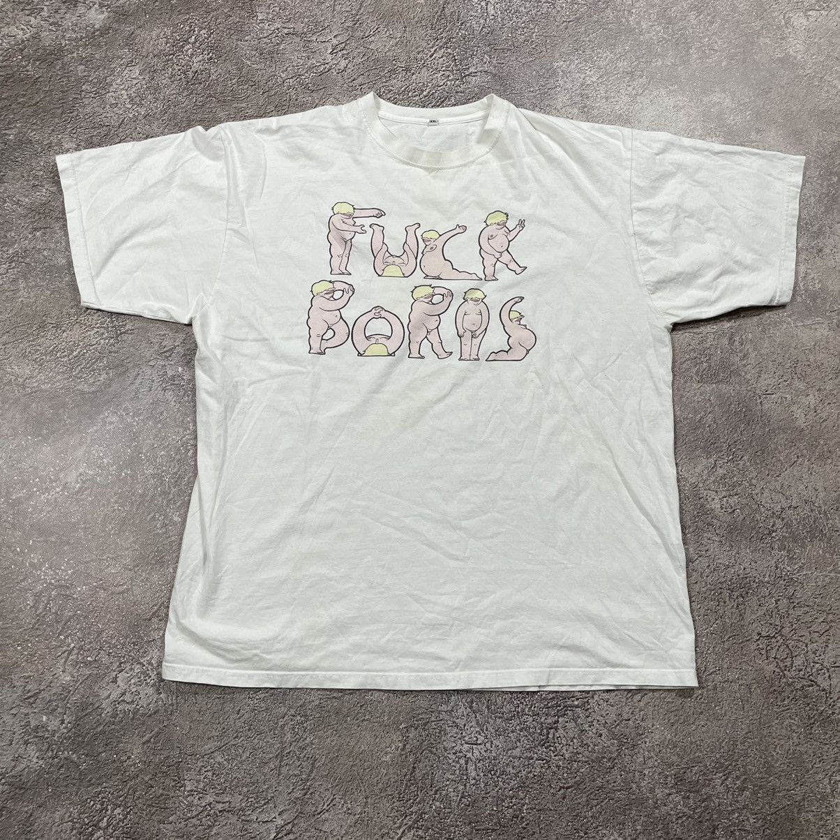 Vintage Vintage 90s Absurd Graphic Tee Sun Faded Skate Cream XXL Size US XXL / EU 58 / 5 - 4 Thumbnail