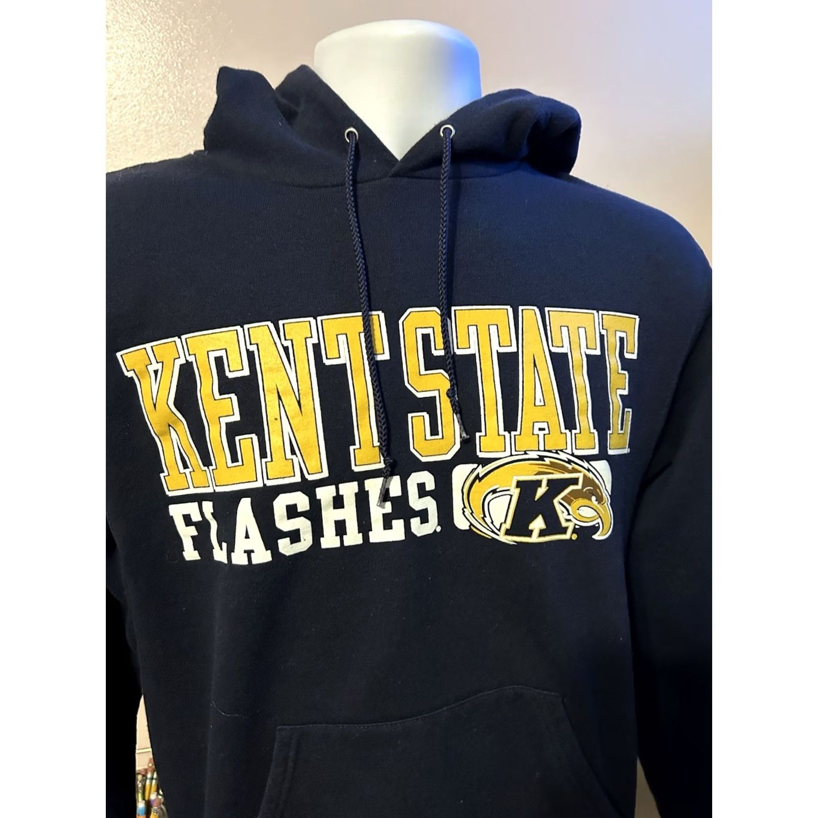 Champion VINTAGE Kent State University Flashers Hoodie Pullover Adult Small Navy Champion Size US S / EU 44-46 / 1 - 4 Thumbnail