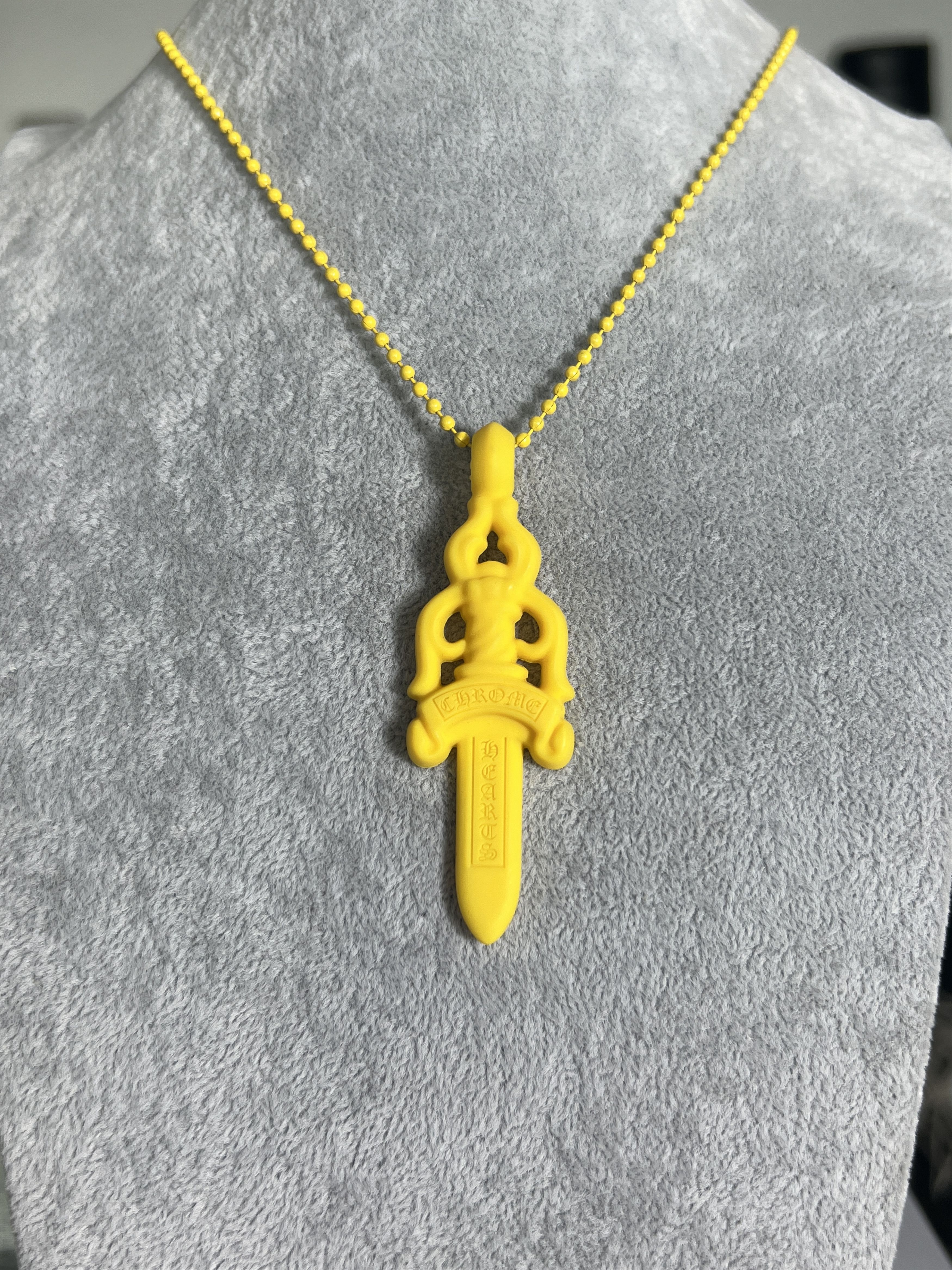 Chrome Hearts Chrome Hearts Yellow Dagger Pendant Necklace 2023 Size ONE SIZE - 1 Thumbnail