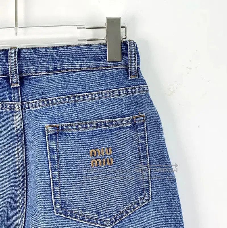 Miu Miu Miu Miu Blue Cotton Women's Denim Pants . Size 28" / US 6 / IT 42 - 4 Thumbnail