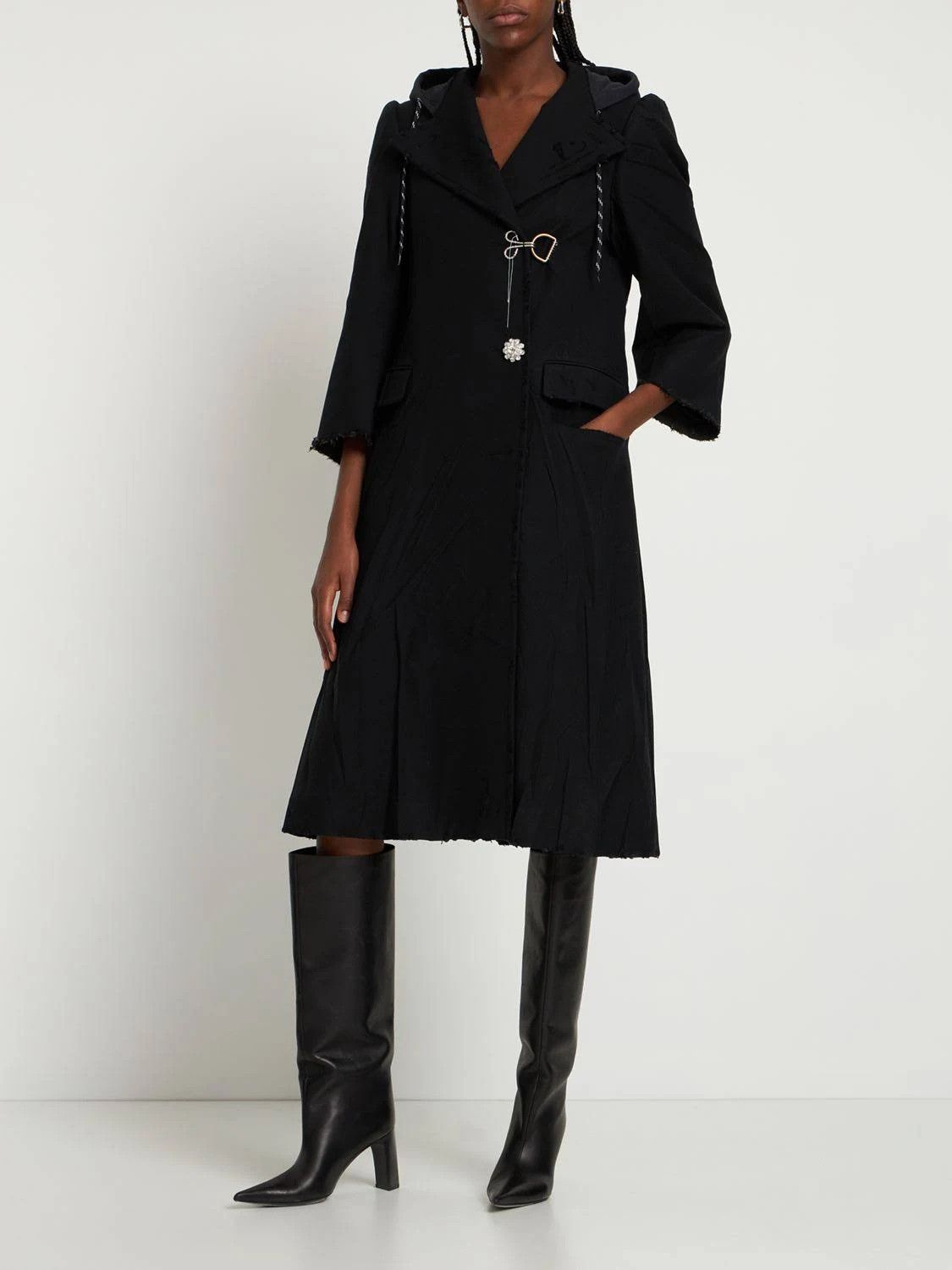 Balenciaga o1bcso1str0924 DIY Coat in Black Size XS / US 0-2 / IT 36-38 - 3 Thumbnail