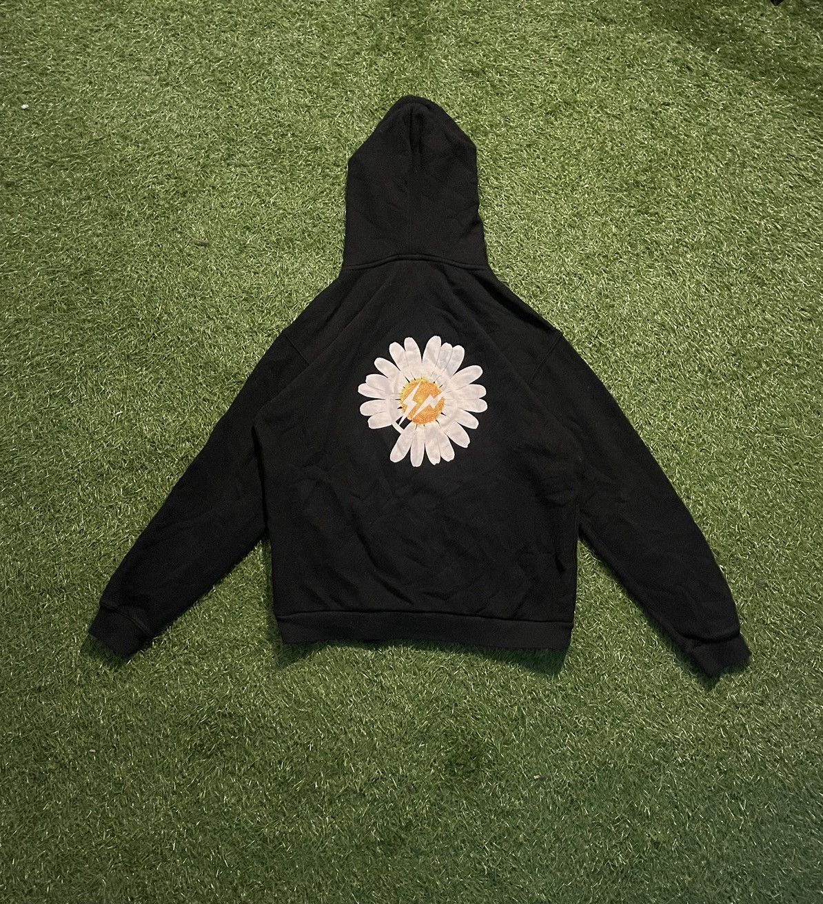 Fragment Design Japanese Brand peaceminusone RARE PeaceMinusOne X Fragment Pullover Black Hoodie Grailed