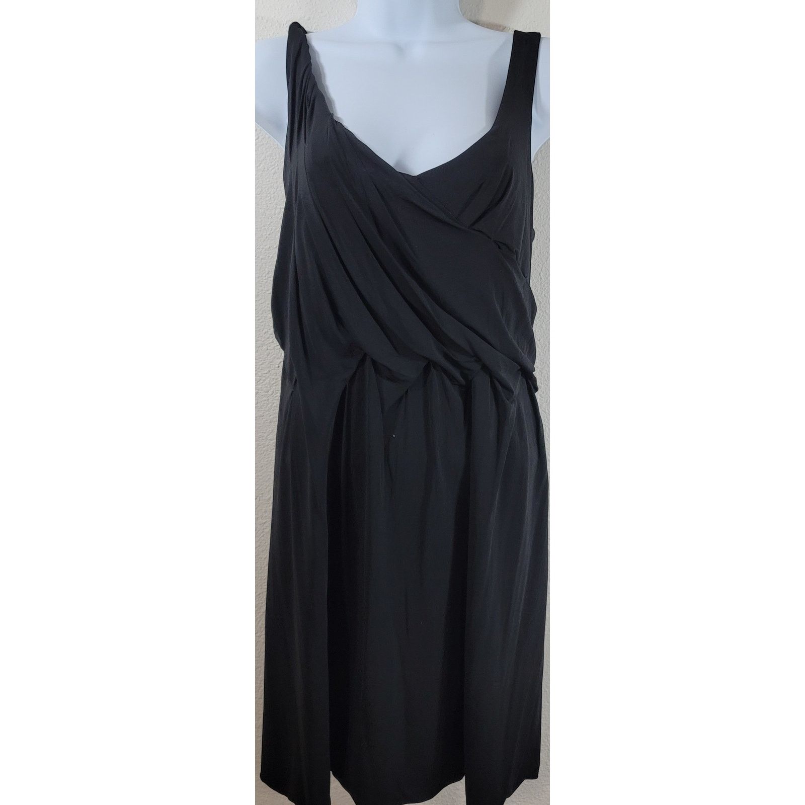 Other Gianni Bini Black Pleated Cross Bodice Pencil Dress Small Size S / US 4 / IT 40 - 1 Thumbnail