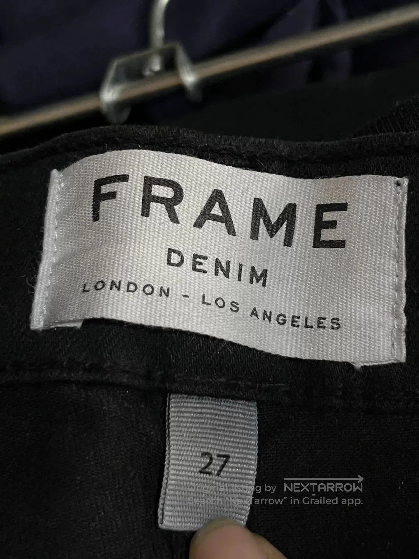 Frame FRAME Stretch Slim Black Jeans Size 27. Size 27" / US 4 / IT 40 - 4 Thumbnail