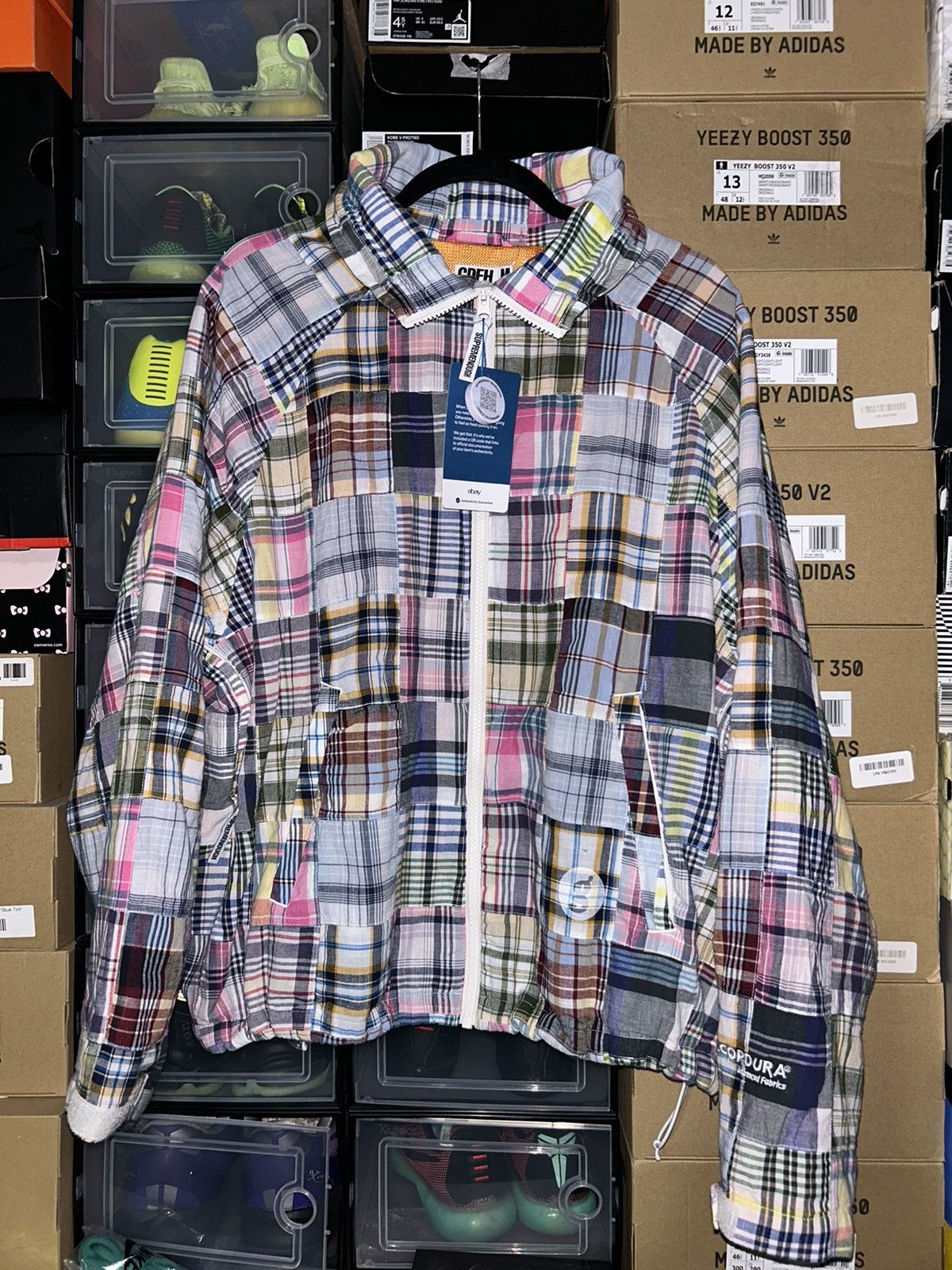 GOODENOUGH × Supreme Supreme x Goodenough Patchwork Madras Hooded Jacket SS25 NEW Size US M / EU 48-50 / 2 - 9 Thumbnail
