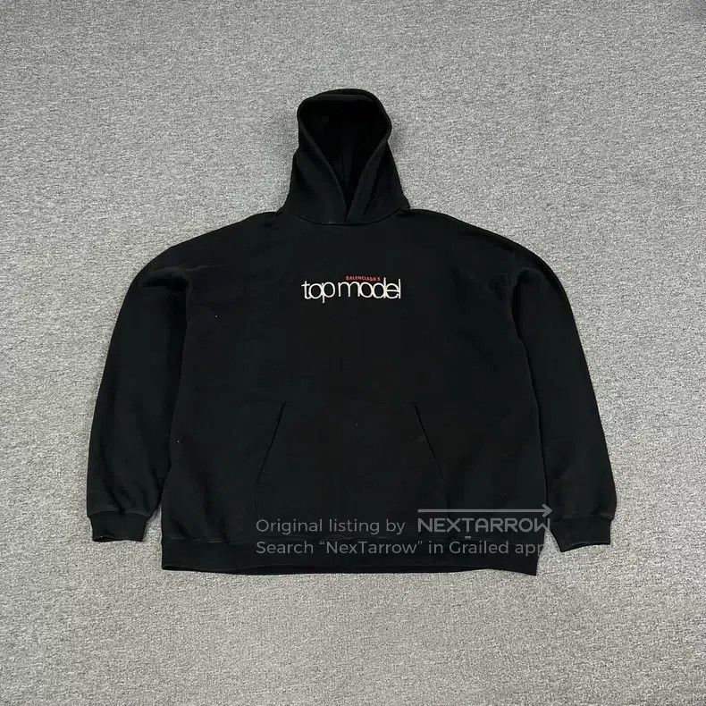 Balenciaga Balenciaga Large logo hooded sweatshirt Size US XS / EU 42 / 0 - 1 Thumbnail