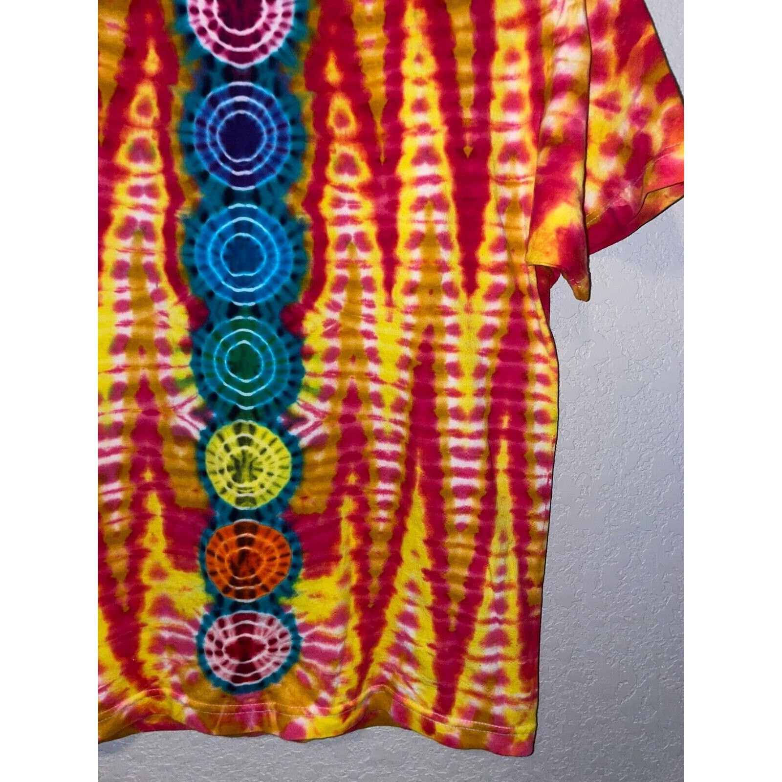 Other Y2K Tye Dye Circles Circle Multicolor Shirt Tee Short Sleeve Size US M / EU 48-50 / 2 - 4 Thumbnail
