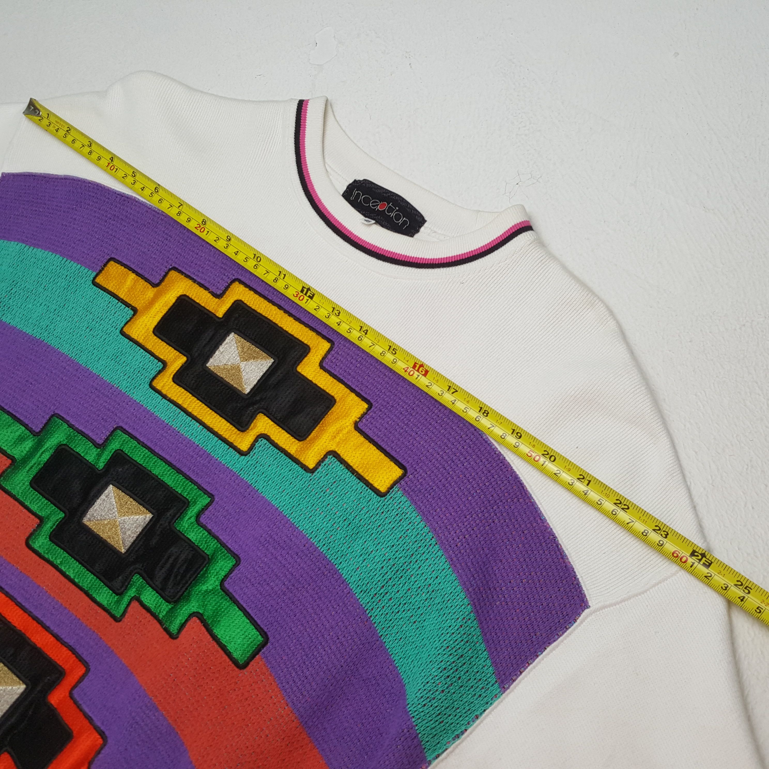 Vintage INCEPTION Multicolour Nice Design Sweatshirt Size US L / EU 52-54 / 3 - 5 Thumbnail