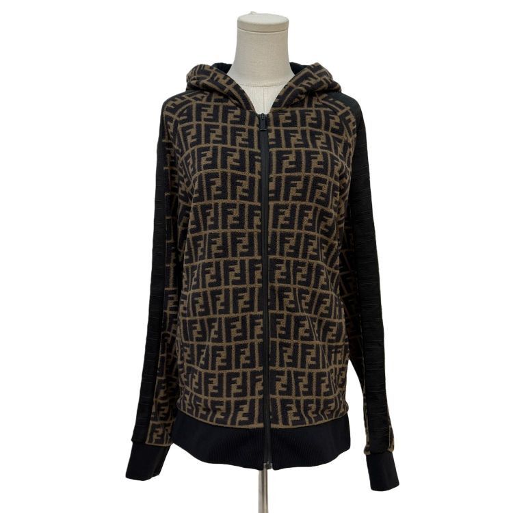 Fendi Fendi FF Logo Zip Hoodie Size L Size US L / EU 52-54 / 3 - 1 Thumbnail