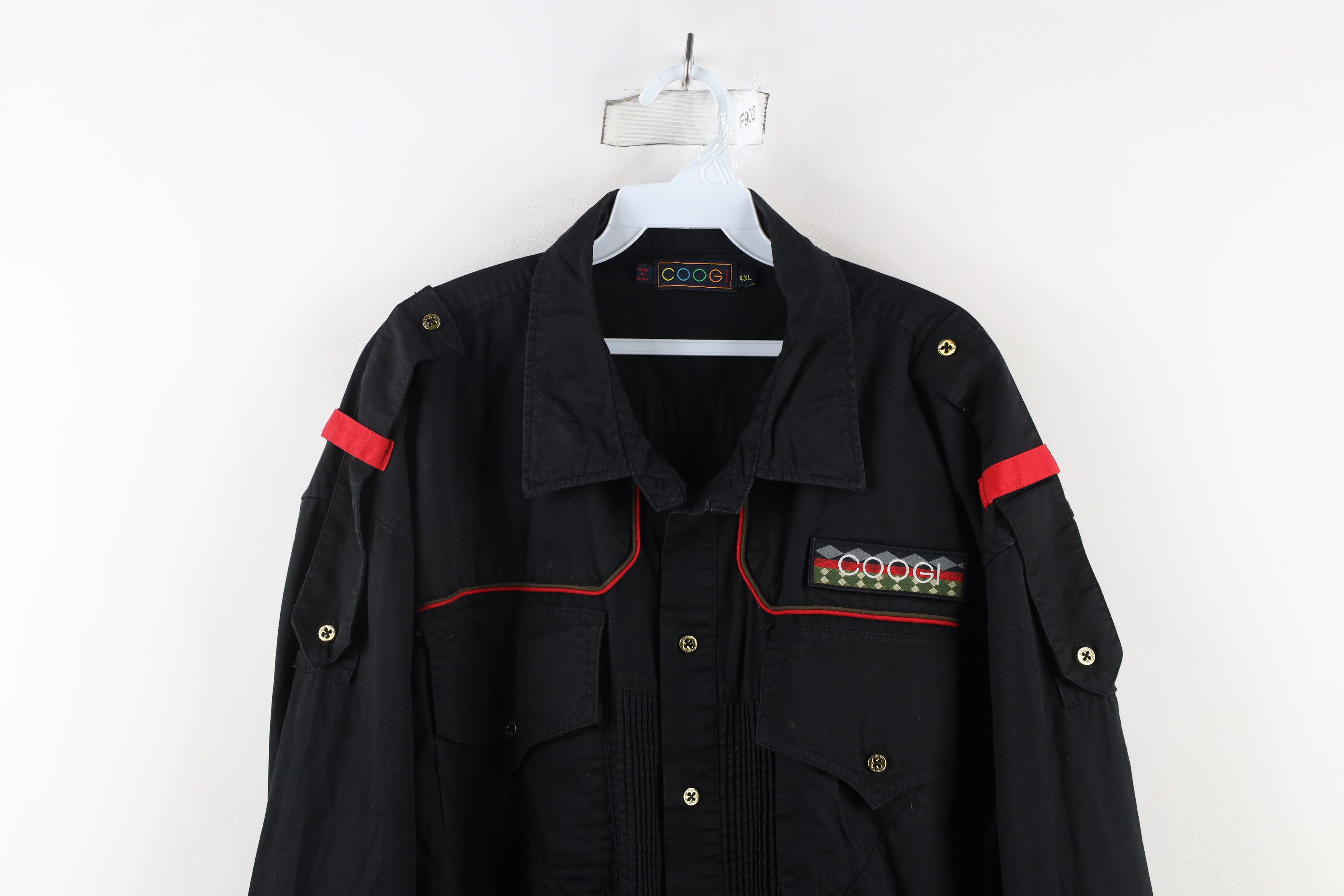 Vintage Vintage Coogi Spell Out Military Safari Bush Button Shirt Size US XXL / EU 58 / 5 - 2 Thumbnail