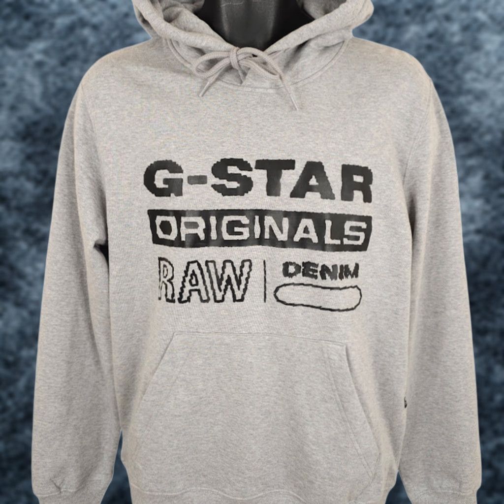 Vintage G-STAR RAW Sweatshirt Hoodie Mens Size Medium Gray Distressed Pullover NEW Shirt Pullover Hooded Pockets Mens Size US M / EU 48-50 / 2 - 1 Thumbnail