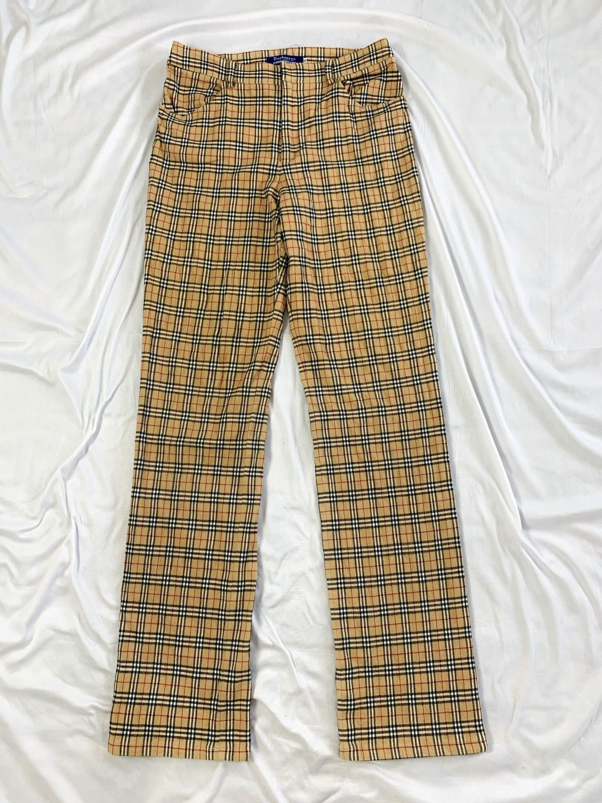 Burberry Vintage burberry check blue label pant Size 27" / US 4 / IT 40 - 1 Thumbnail