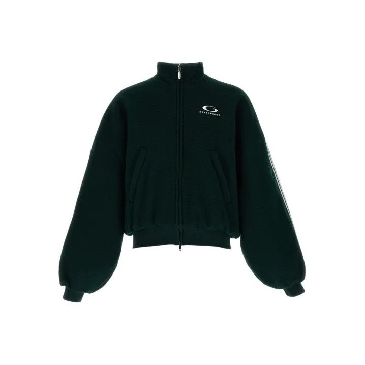 Balenciaga Balenciaga Green Loop Sports Icon Zip Jacket Size US S / EU 44-46 / 1 - 1 Thumbnail