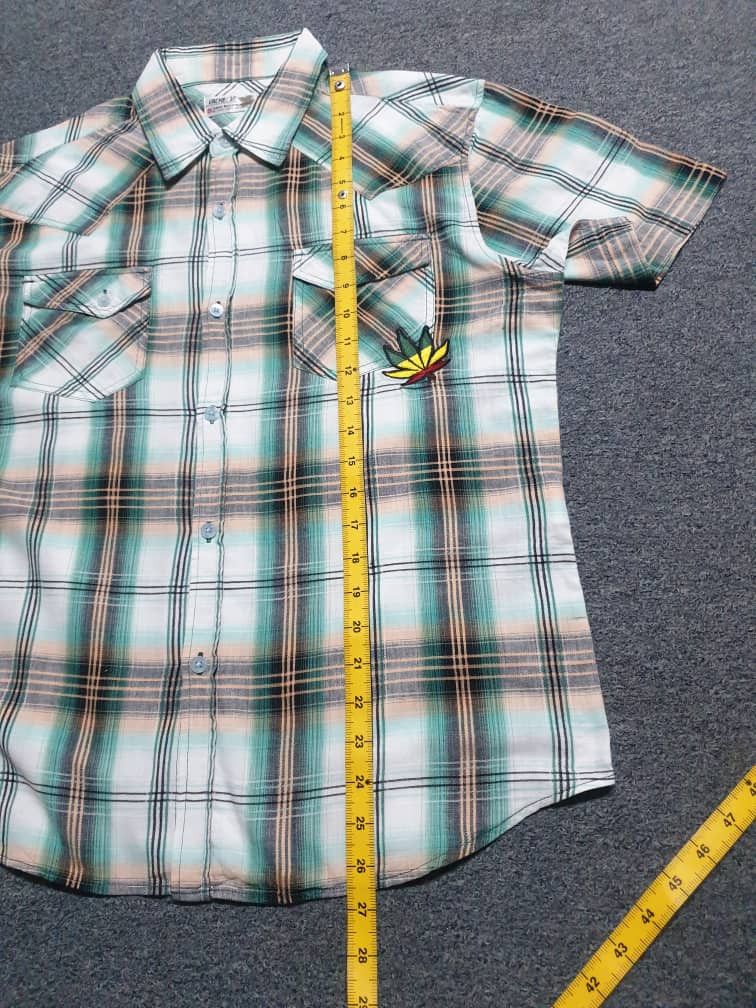 Bob Marley 💥Vache marijuana Japanese brand button ups shirt Size US L / EU 52-54 / 3 - 2 Thumbnail